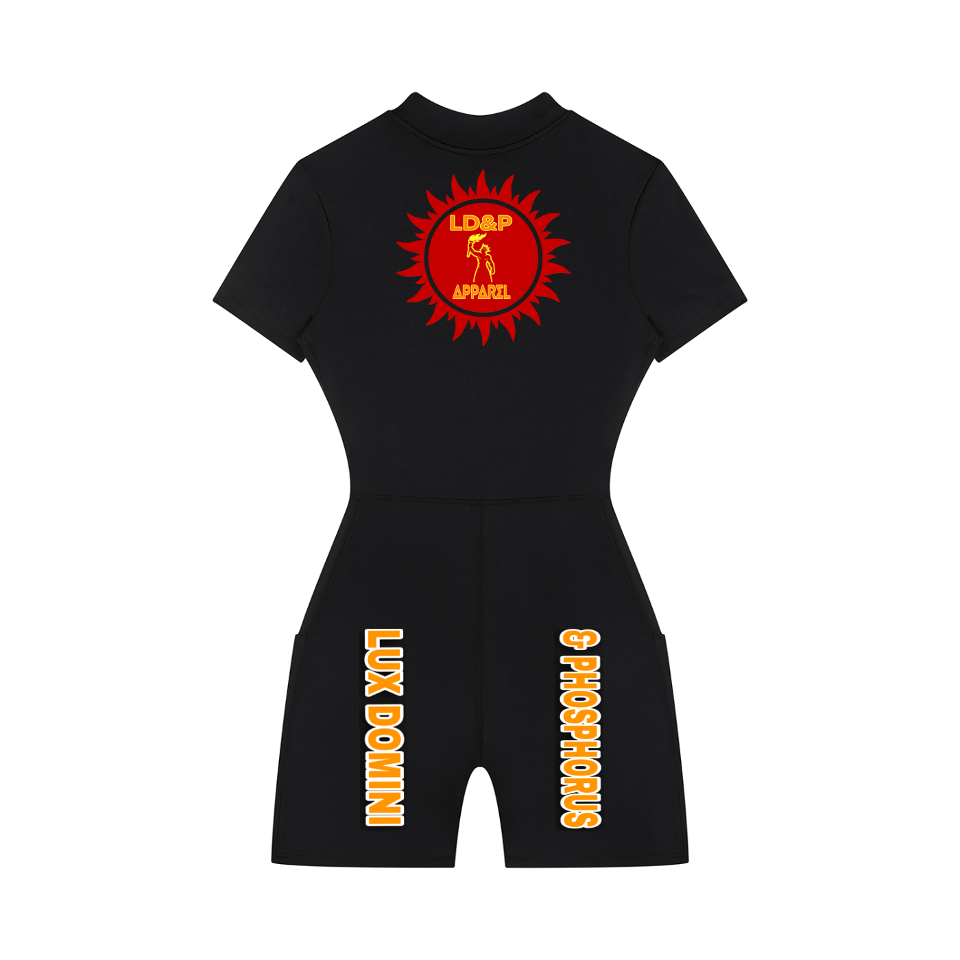 Women's Quarter-Zip Short Sleeve Romper