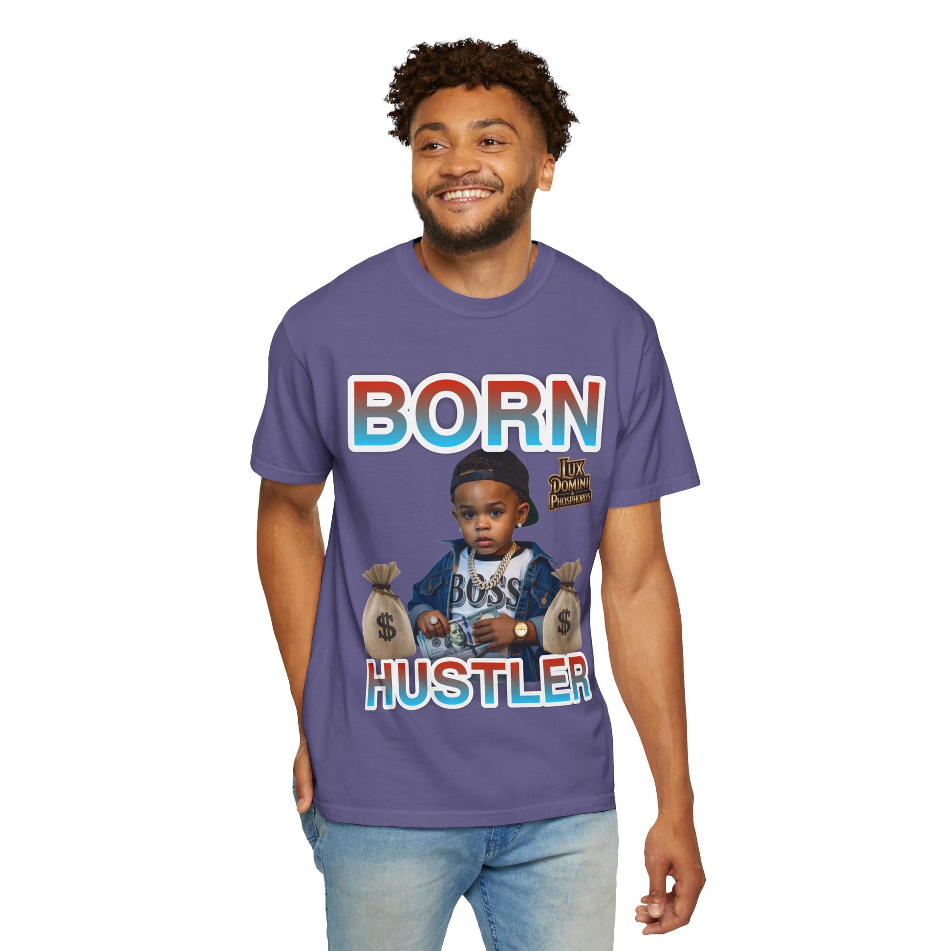 Garment-Dyed T-shirt BORN HUSTLER LD&P APPAREL
