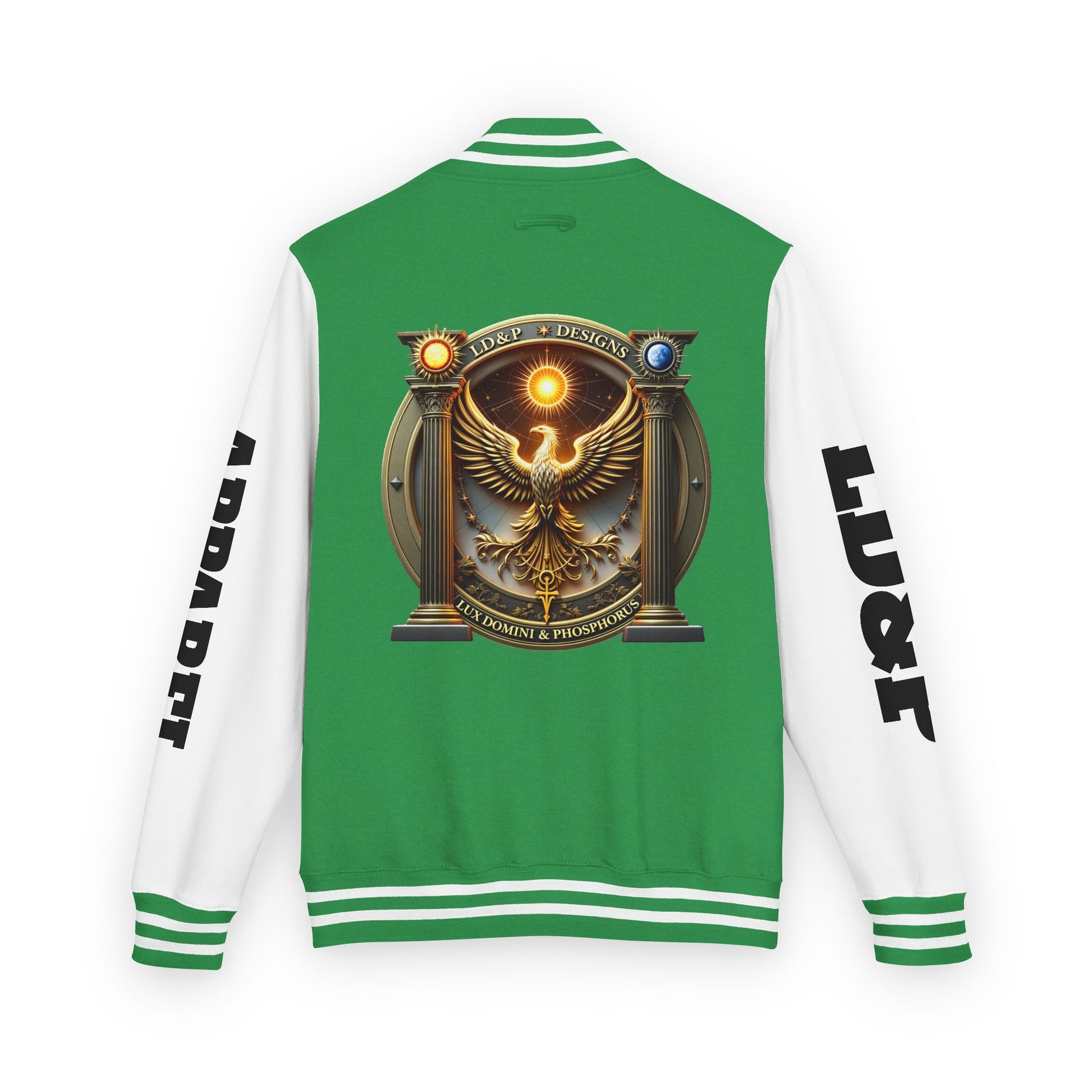 Letterman Jacket LD&P APPAREL Logo Design