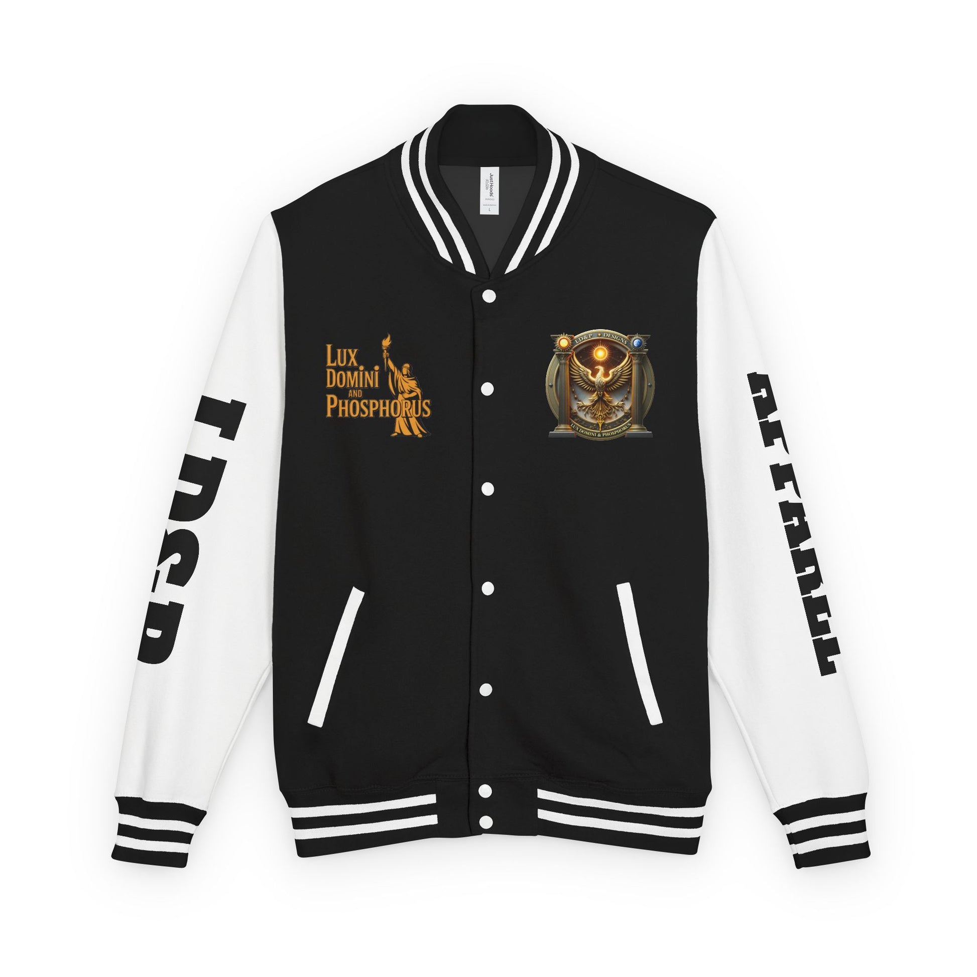 Letterman Jacket LD&P APPAREL Logo Design