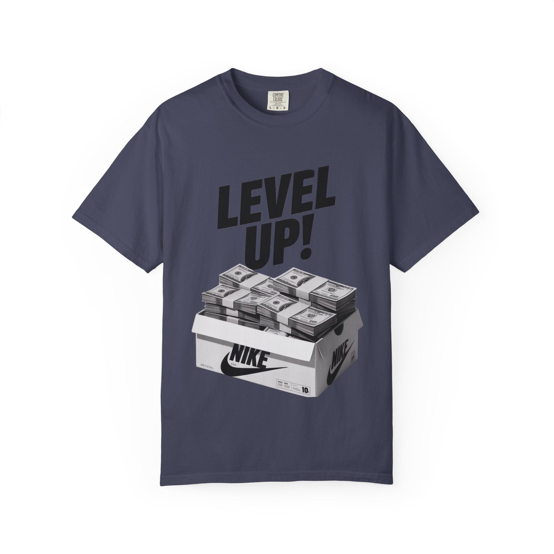 Garment-Dyed T-shirt Level Up Design