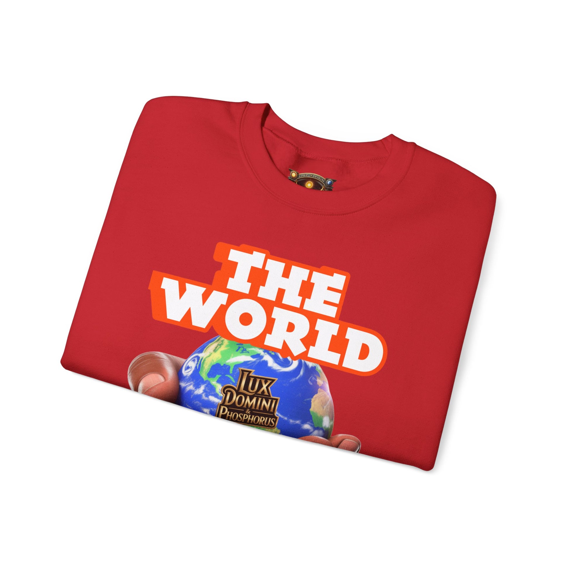 Graphic Sweatshirt - The World Is Mine Lux Domini and Phosphoros Apparel