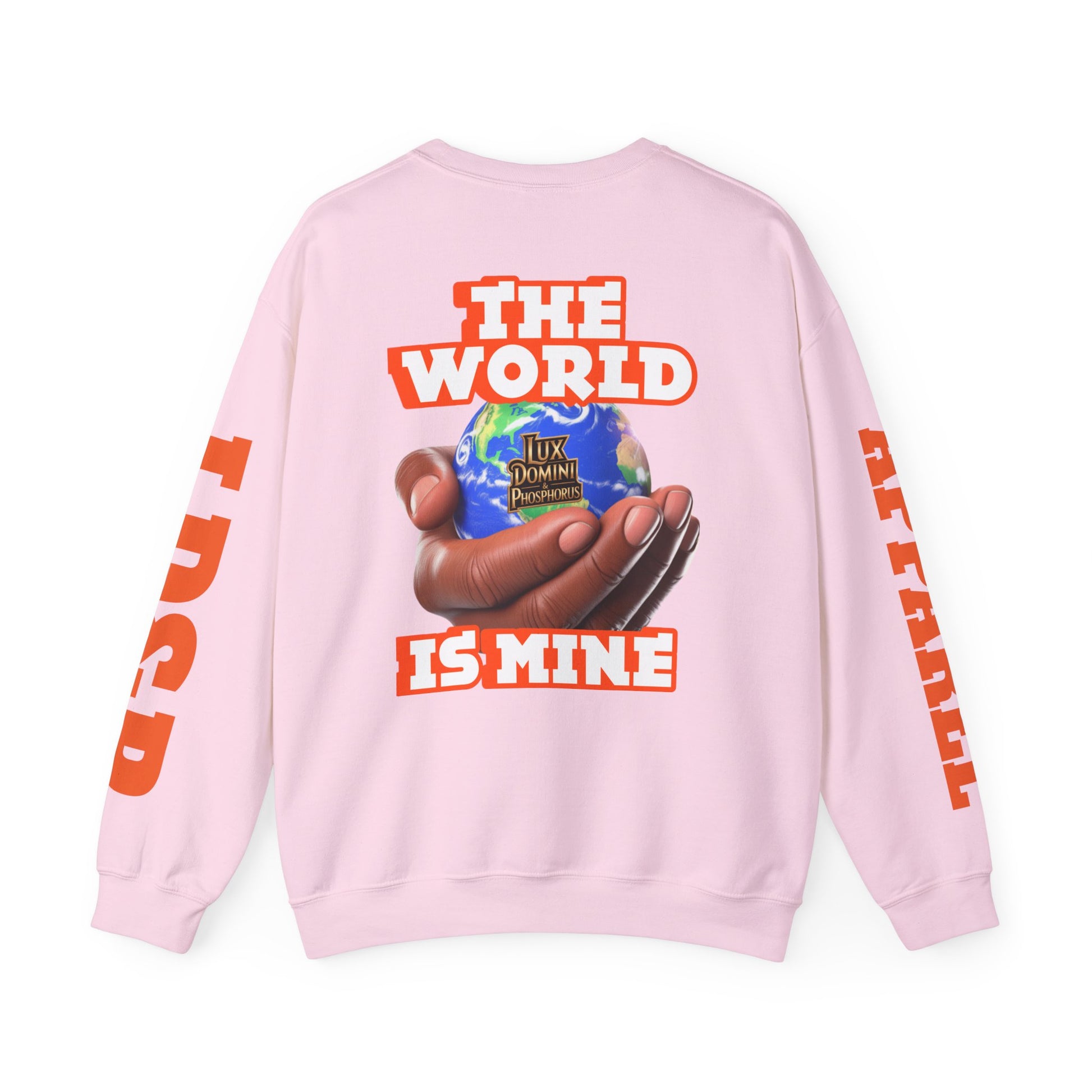 Graphic Sweatshirt - The World Is Mine Lux Domini and Phosphoros Apparel