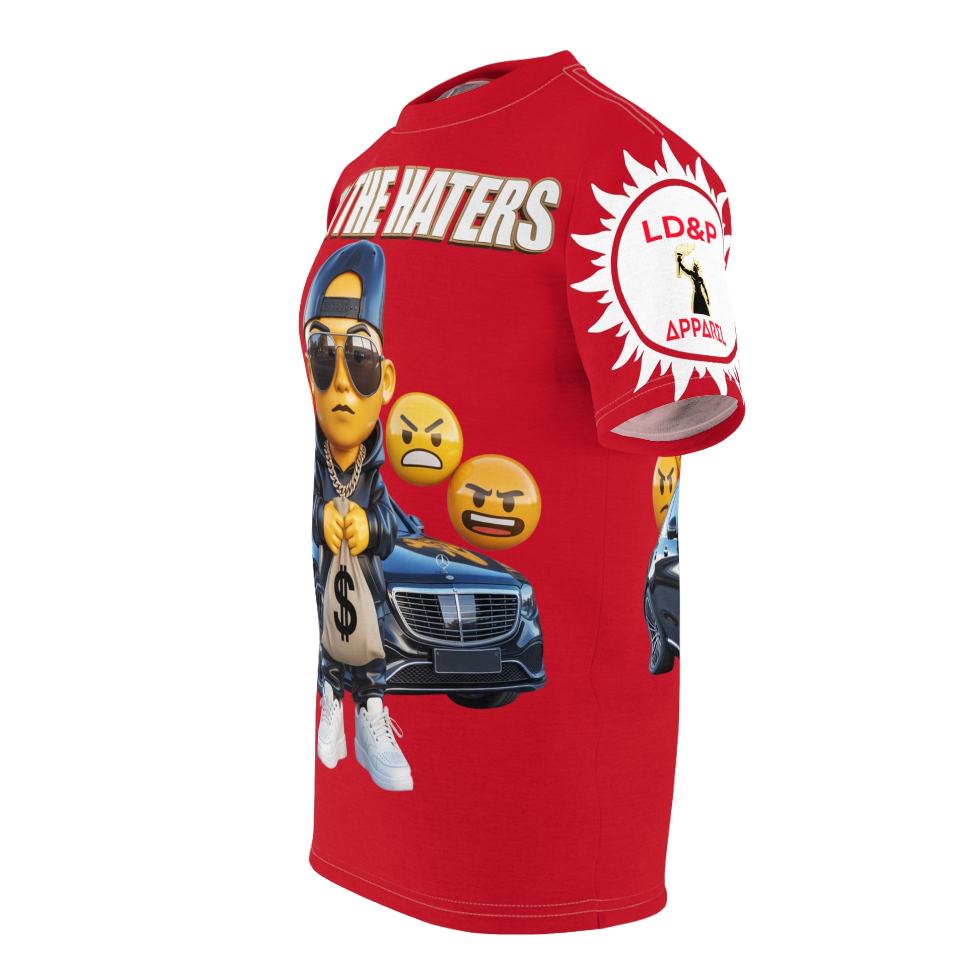 Fuck The Haters  Print Unisex Cut & Sew Tee