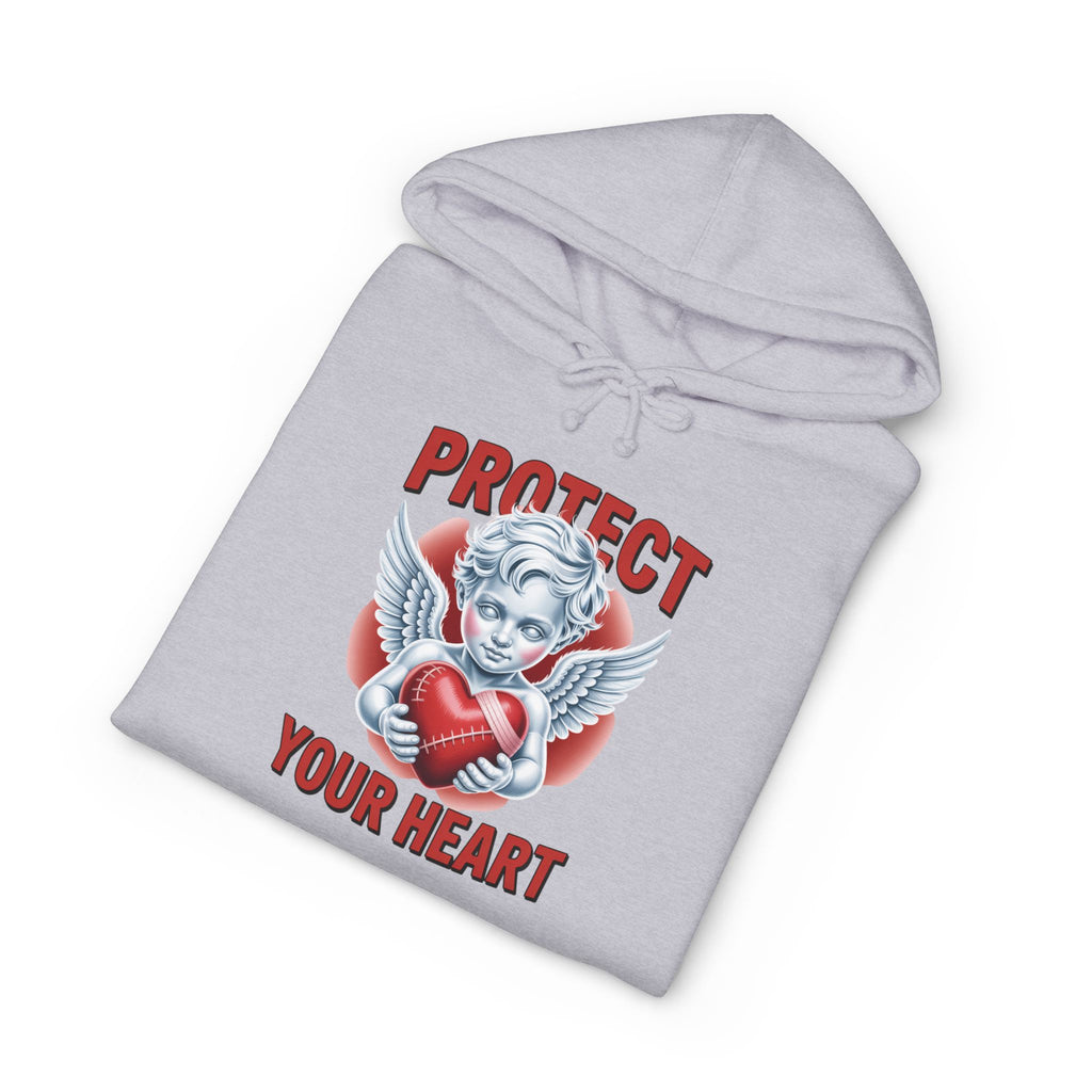 Hooded Sweatshirt - 'protect your heart' Bold Graphic Design