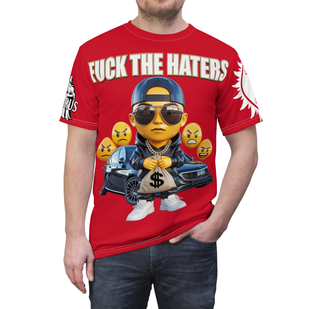 Fuck The Haters  Print Unisex Cut & Sew Tee