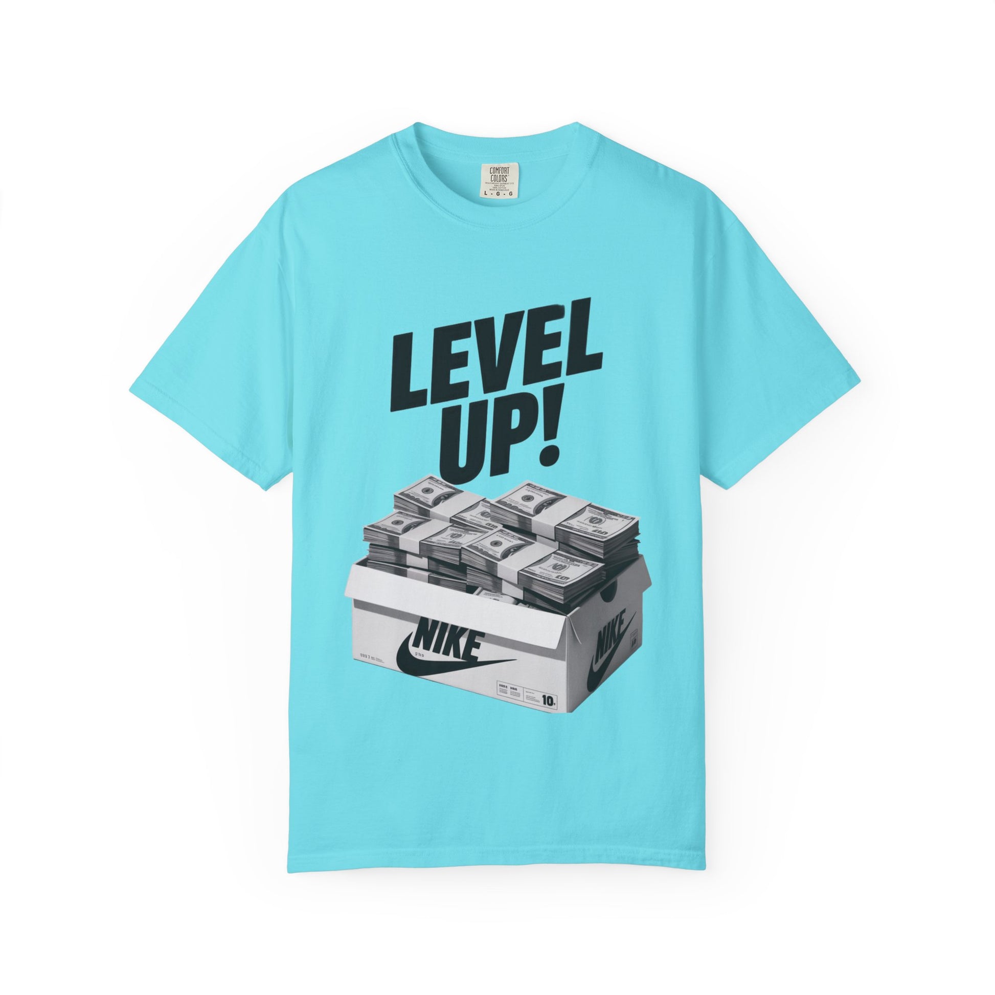 Garment-Dyed T-shirt Level Up Design