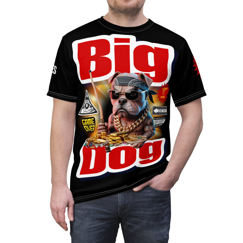 Big Dog Graphic Tee LD&P APPAREL Black