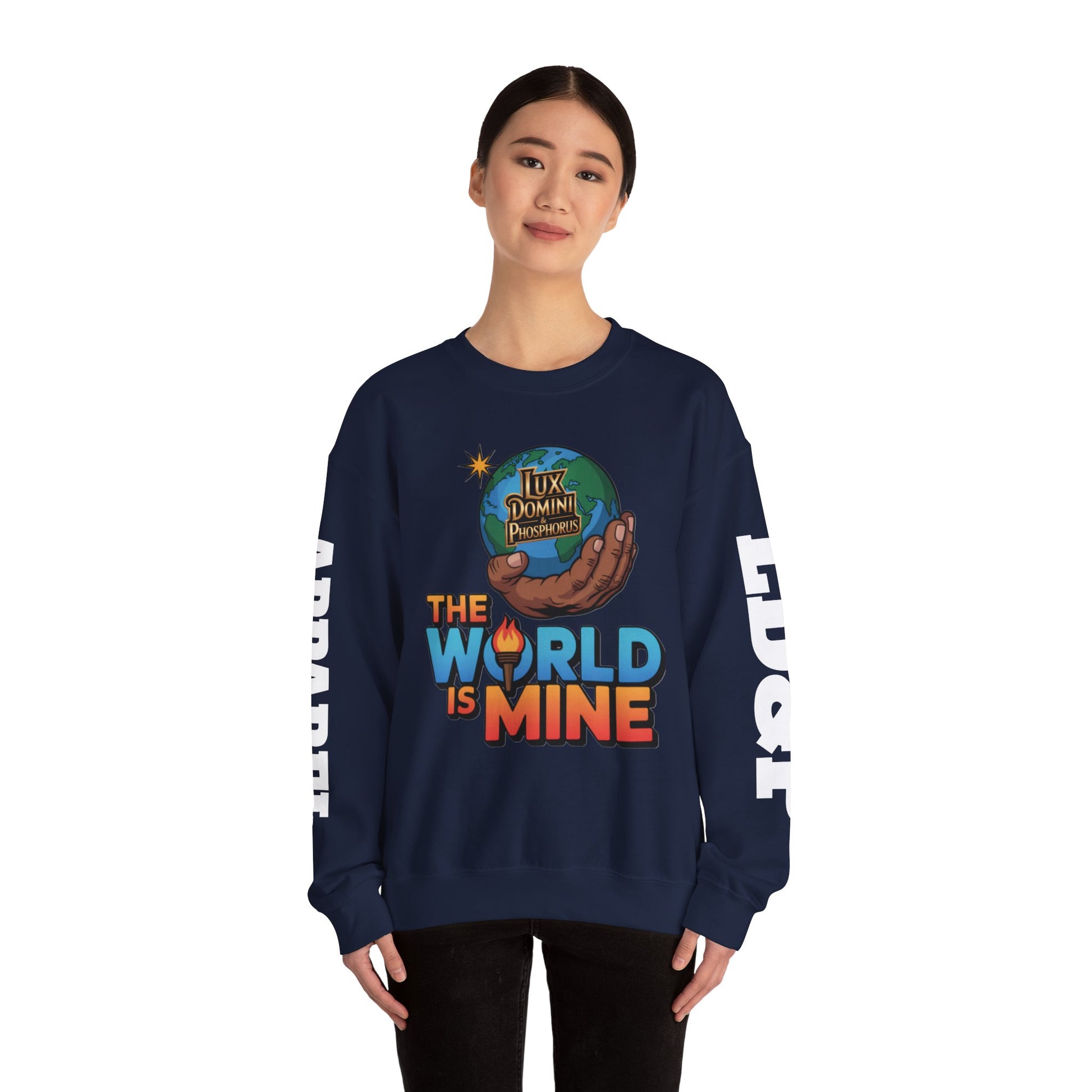 Graphic Sweatshirt - The World Is Mine LD&P APPAREL Design