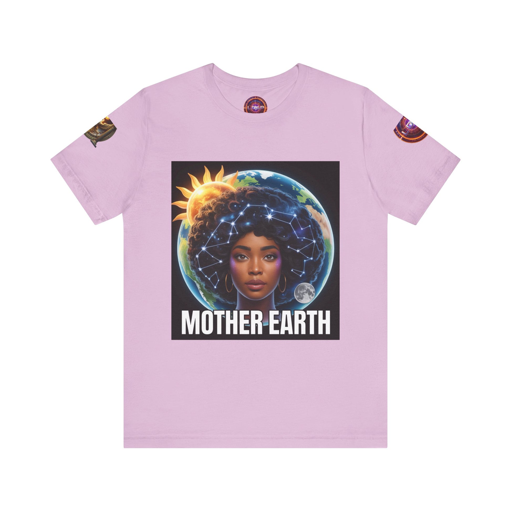 Earth Day Unisex Tee with Mother Earth Design LD&P