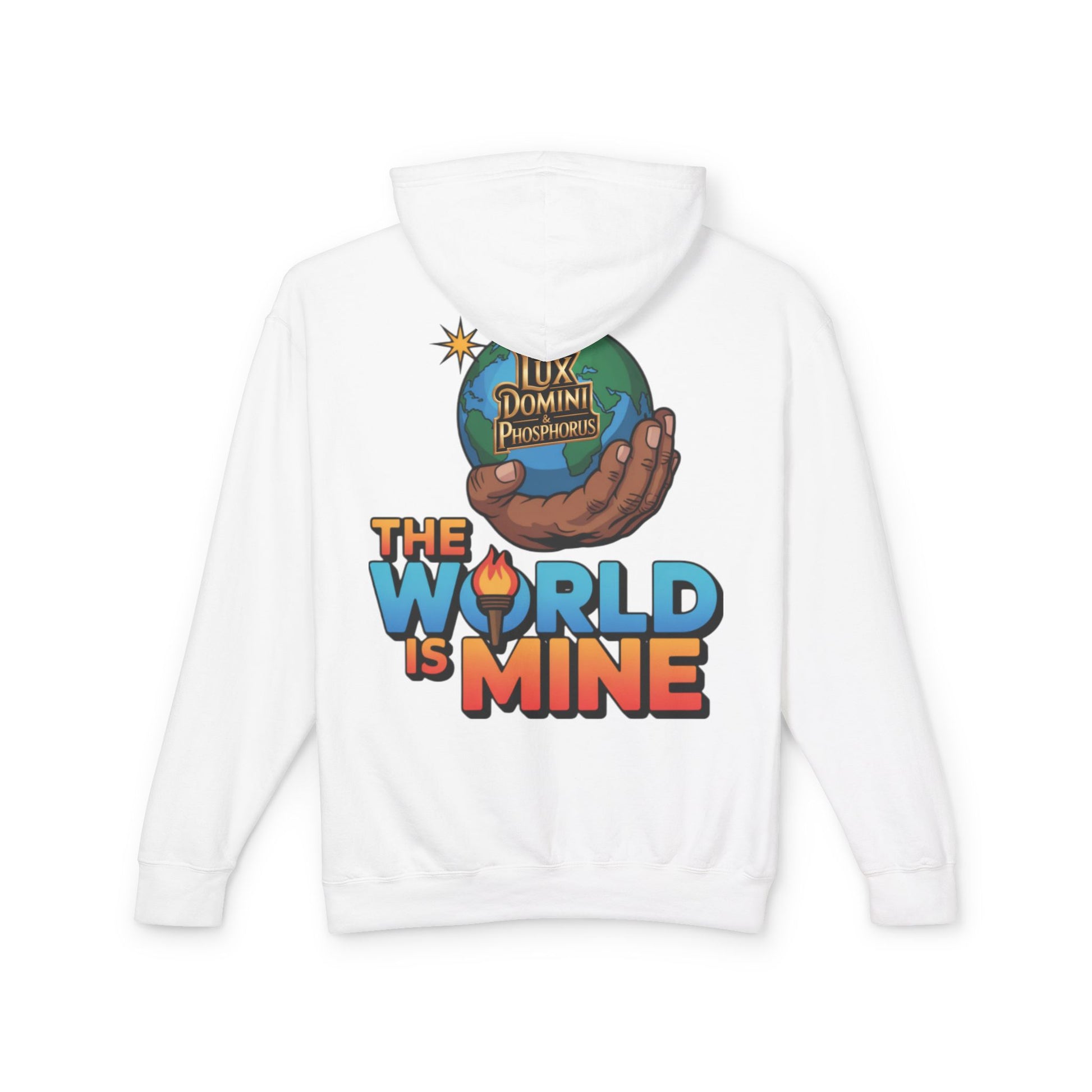 The World Is Mine Hooded Sweatshirt, Unisex Lightweight Pullover, King of the Jungle Sweatshirt, Animal Lover Gift, Cool Casual Wear