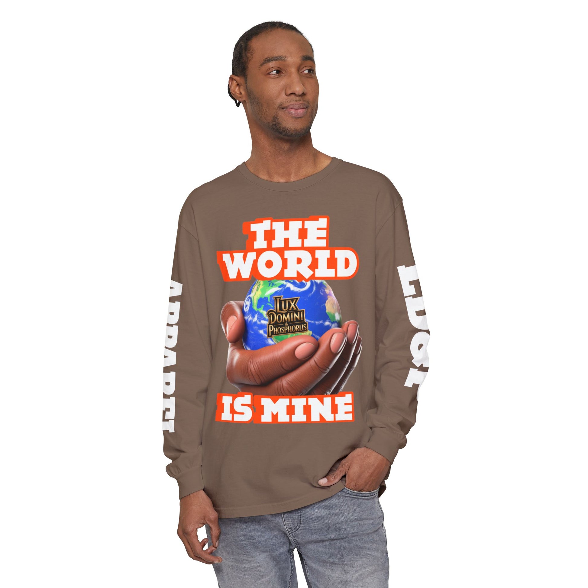 The World Is Mine Design Long Sleeve T-Shirt LD&P APPAREL DESIGN