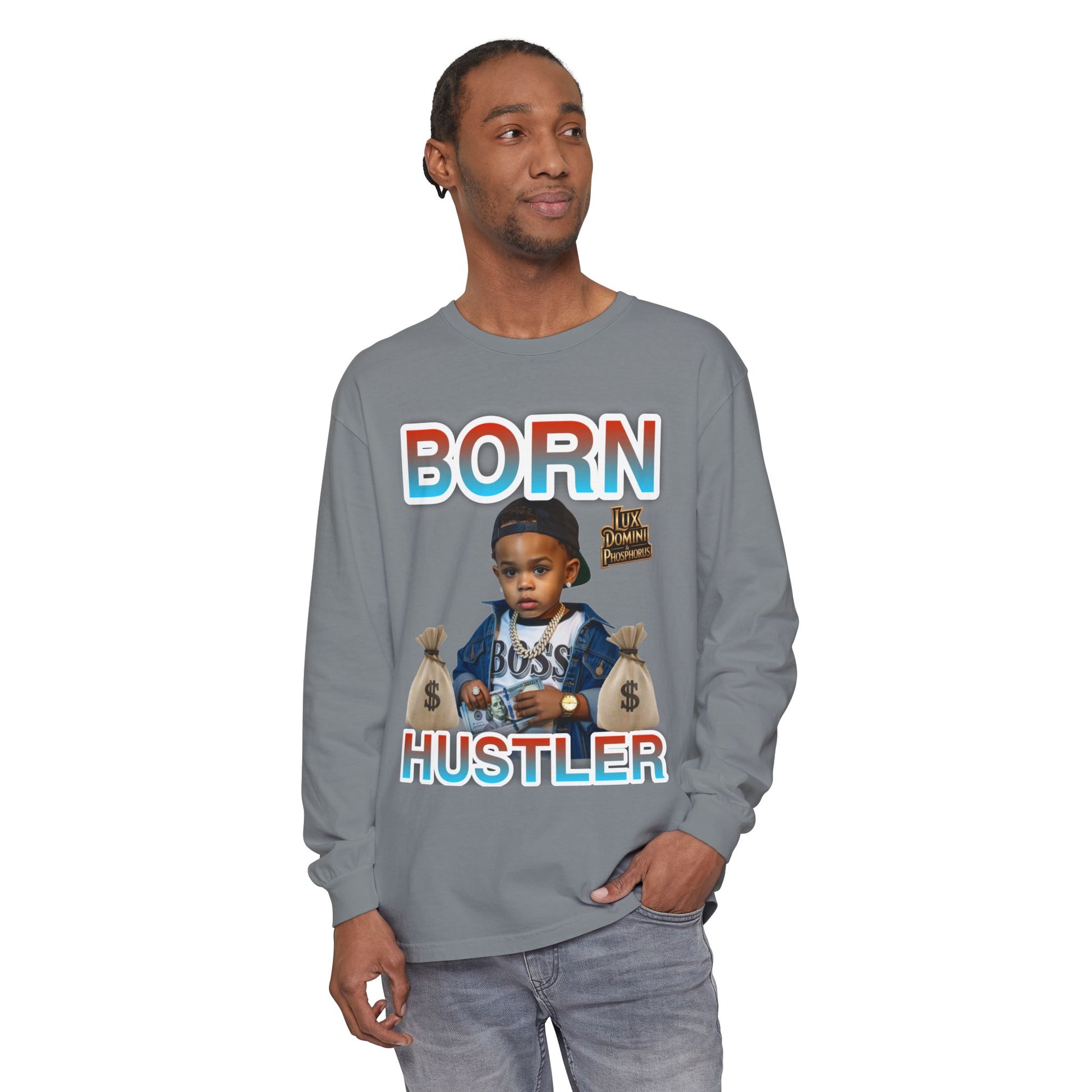 Long Sleeve T-Shirt Born Hustler Apparel
