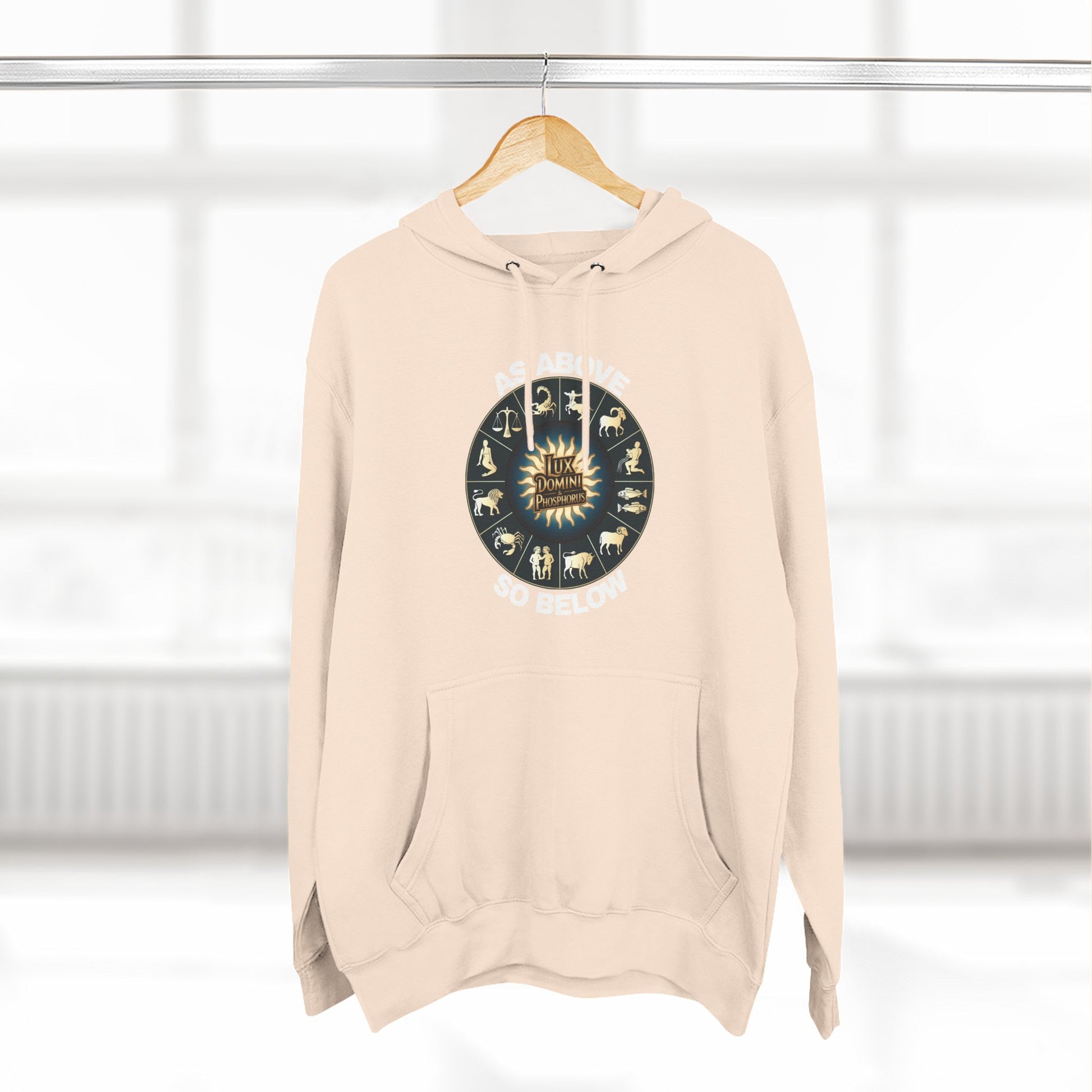 Fleece Hoodie - Lux Domini and Phosphorus Design - Above So Below