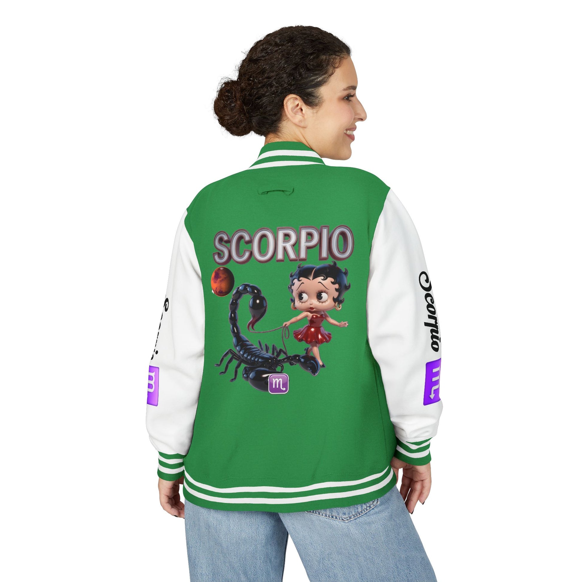 Letterman Jacket Scorpio Zodiac Design