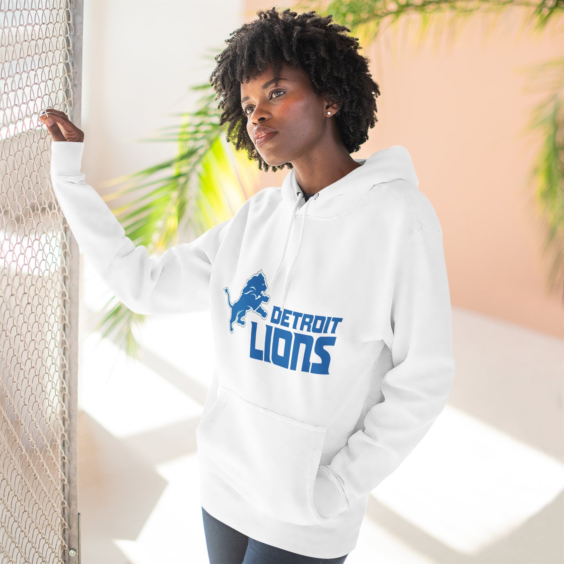 Fleece Hoodie NFL Team DET Design
