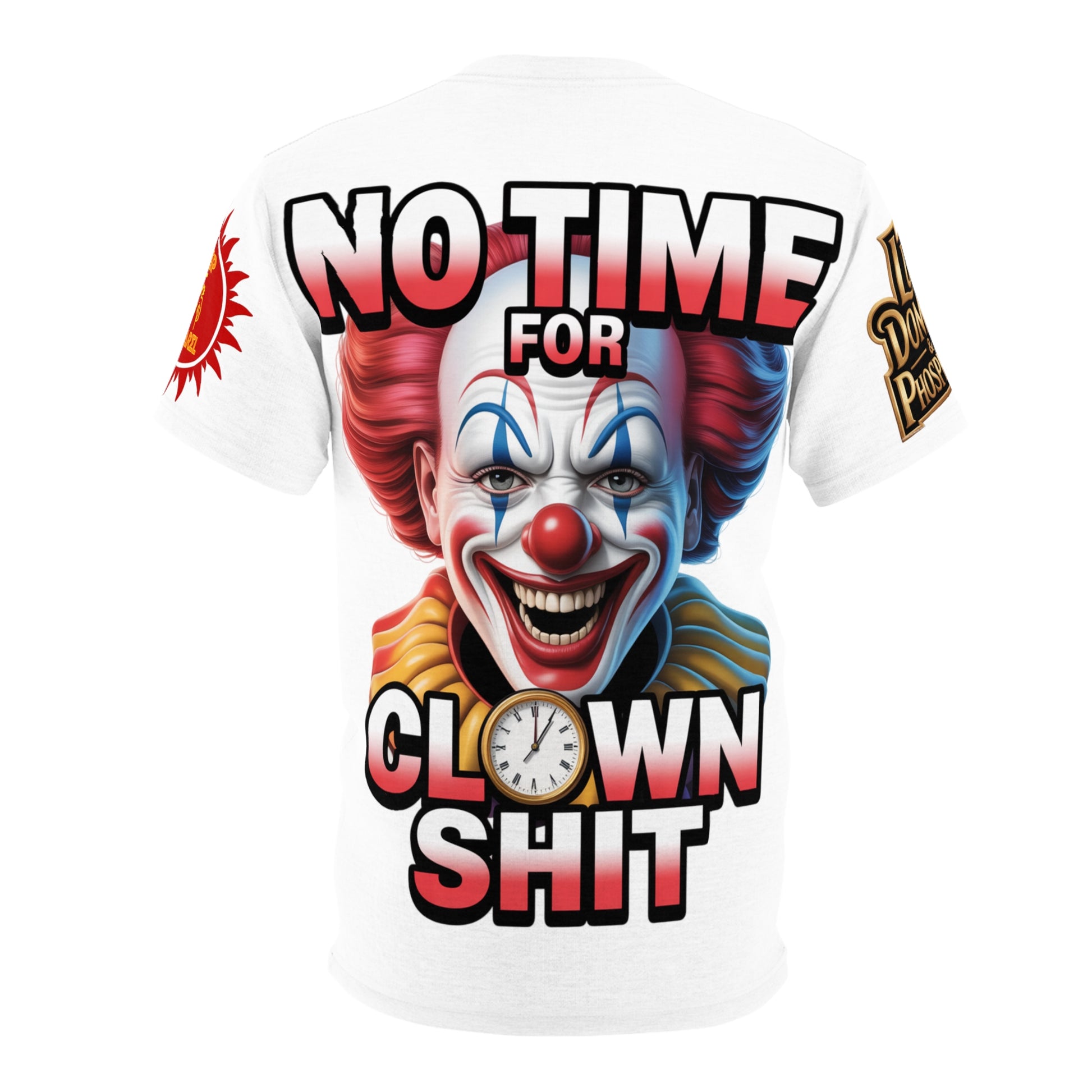 T-Shirt No Time For Clowns Unisex white