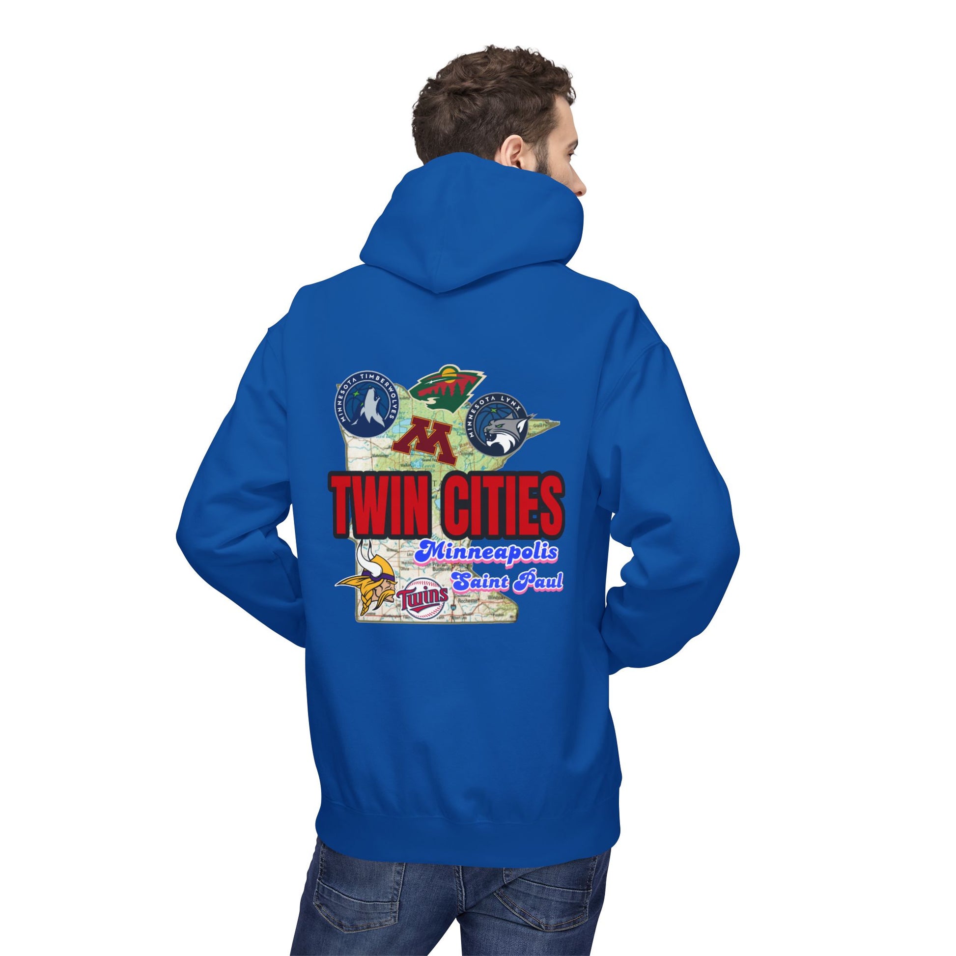 Fleece Hoodie Twin Cities Minneapolis St Paul Design