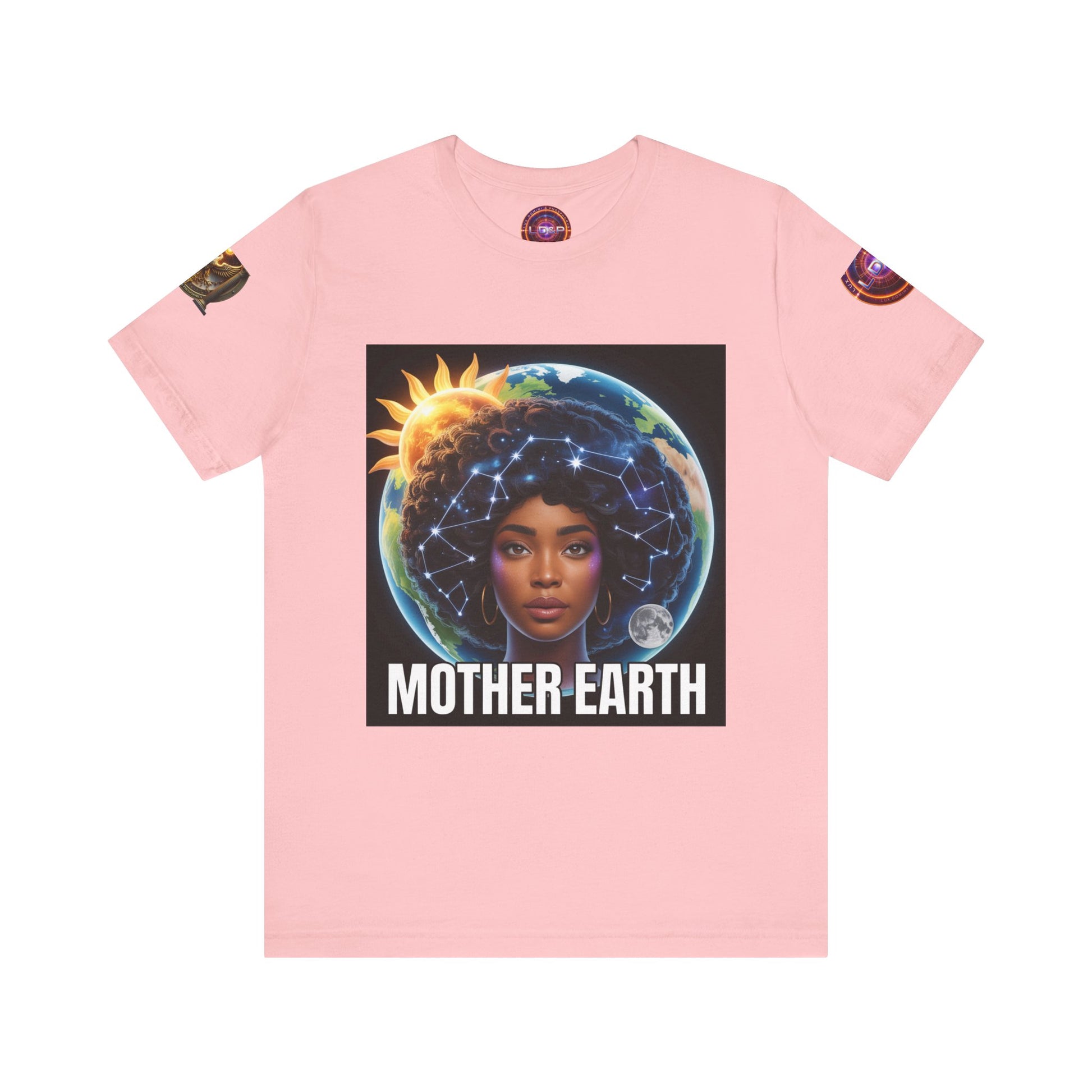 Earth Day Unisex Tee with Mother Earth Design LD&P