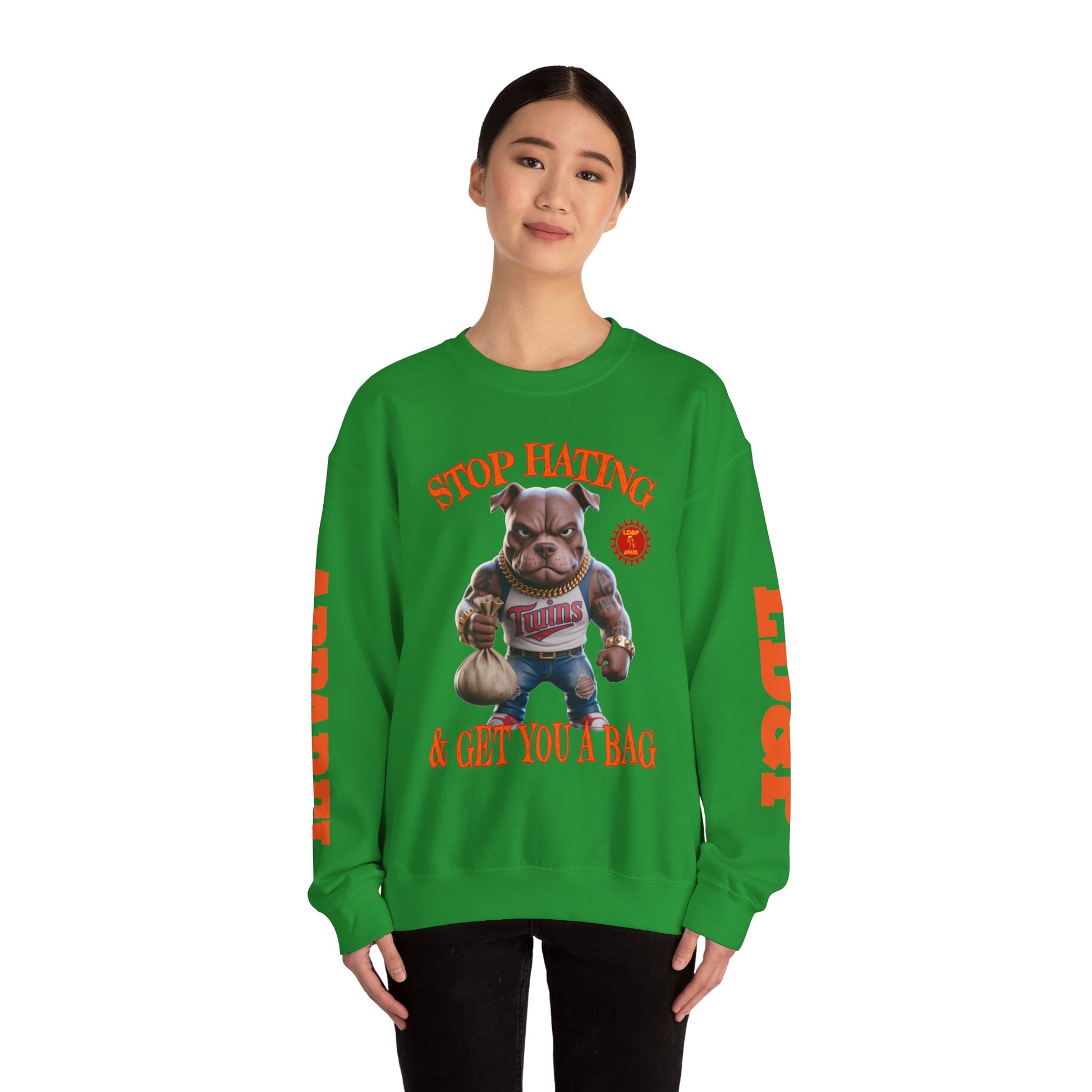 Unisex Sweatshirt Stop Hating LD&P Apparel Design