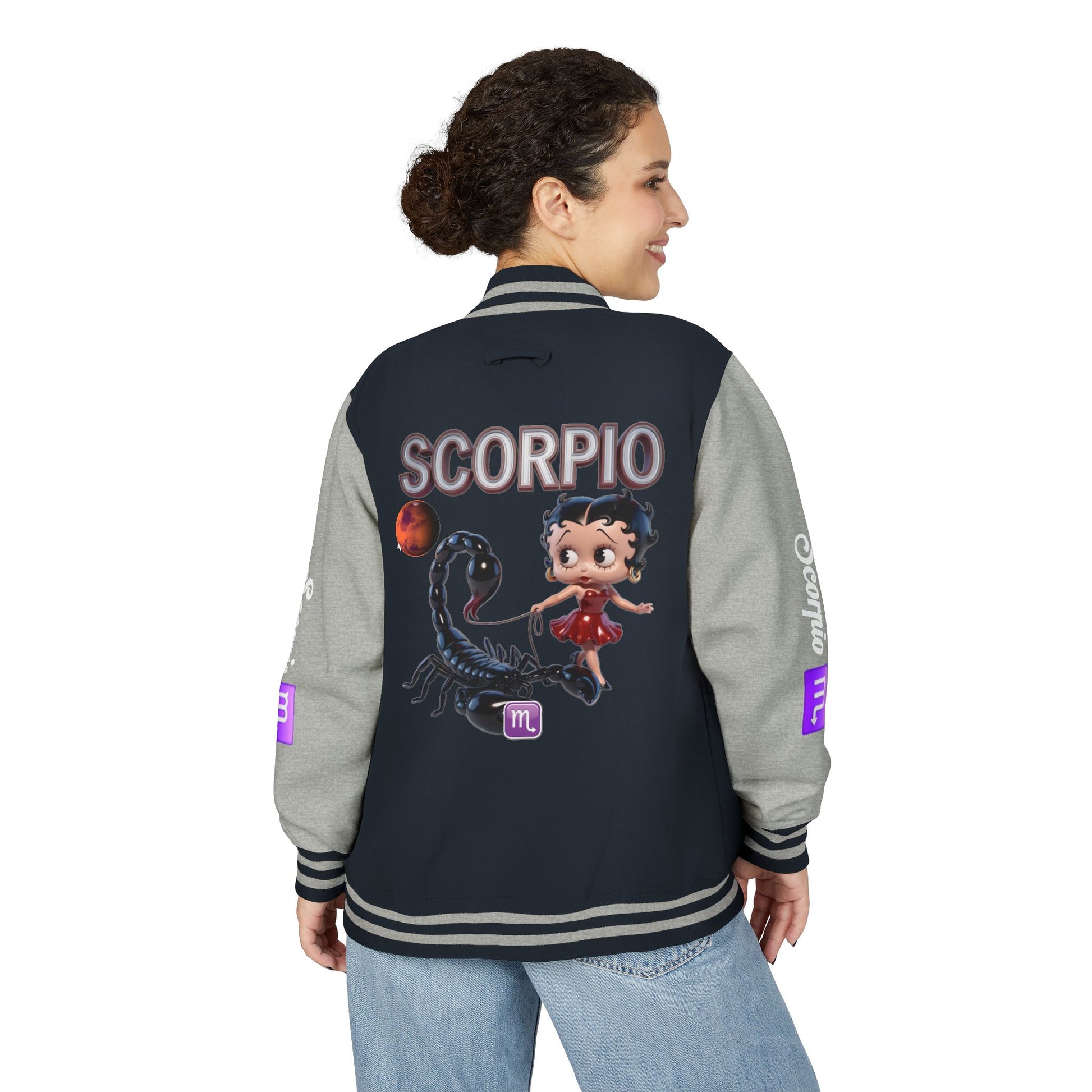 Letterman Jacket Scorpio Zodiac Design