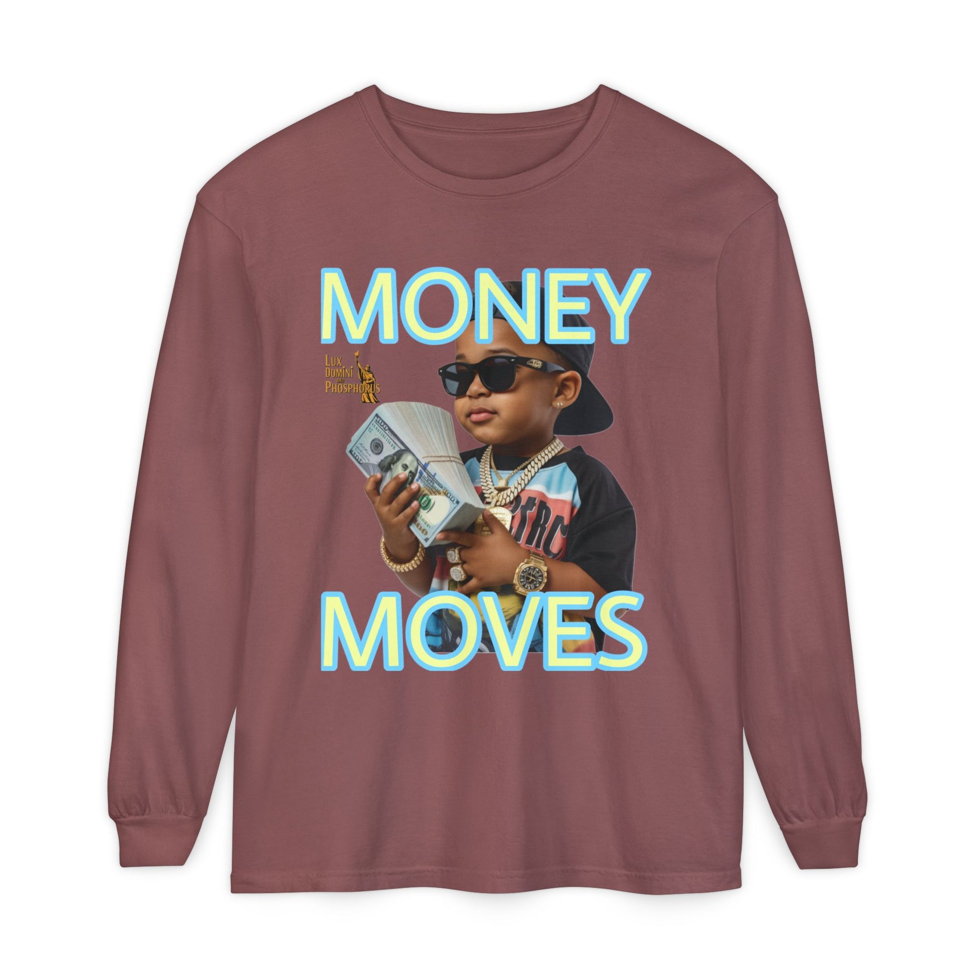 Long Sleeve T-Shirt - Money Moves LD&P APPAREL