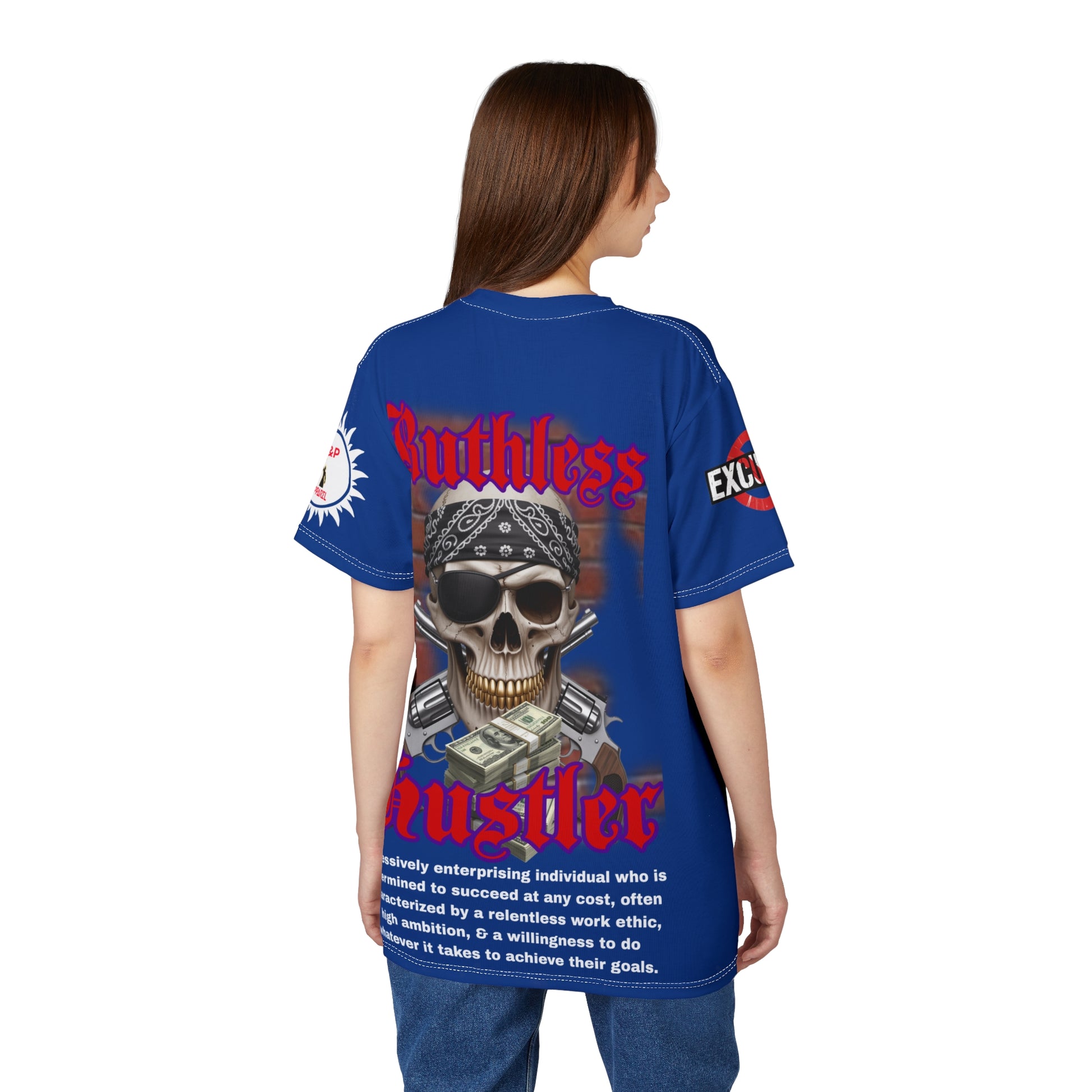 Ruthless Hustler Tee LD&P APPAREL Blue