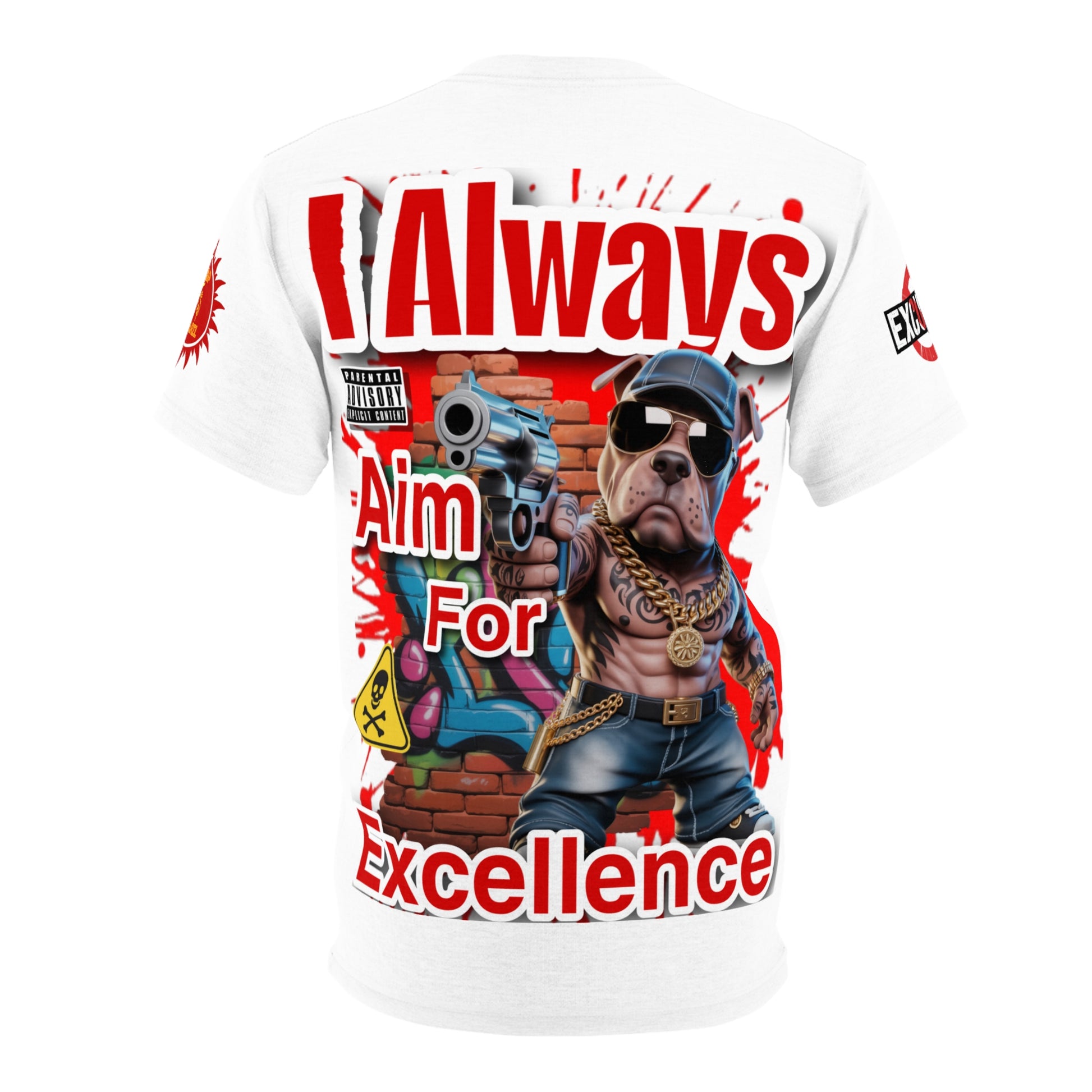 I Always Aim For Excellence LD&P APPAREL GRAPHIC Tee White