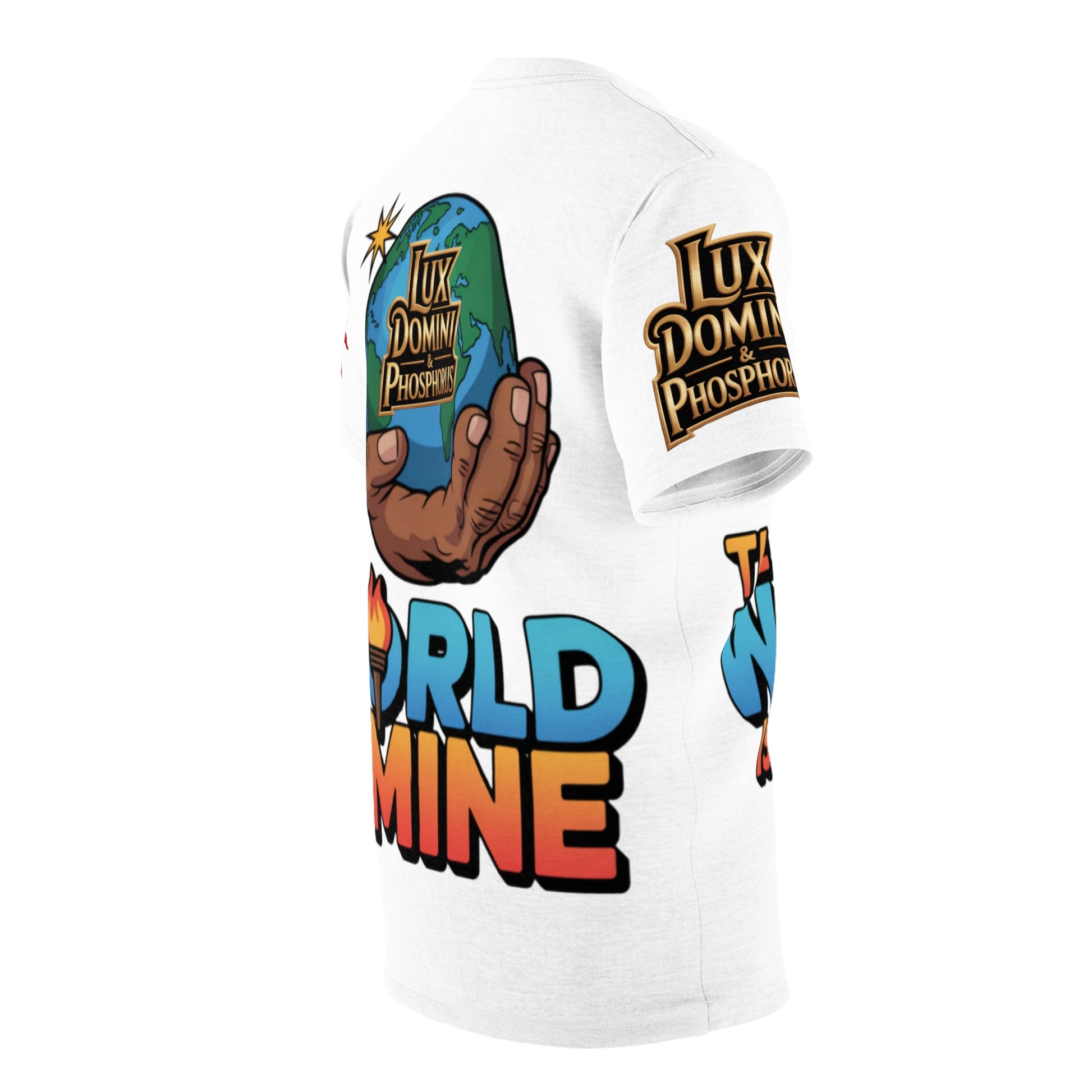 White Unisex Tee - 'The World Is Mine' LD&P Apparel Design