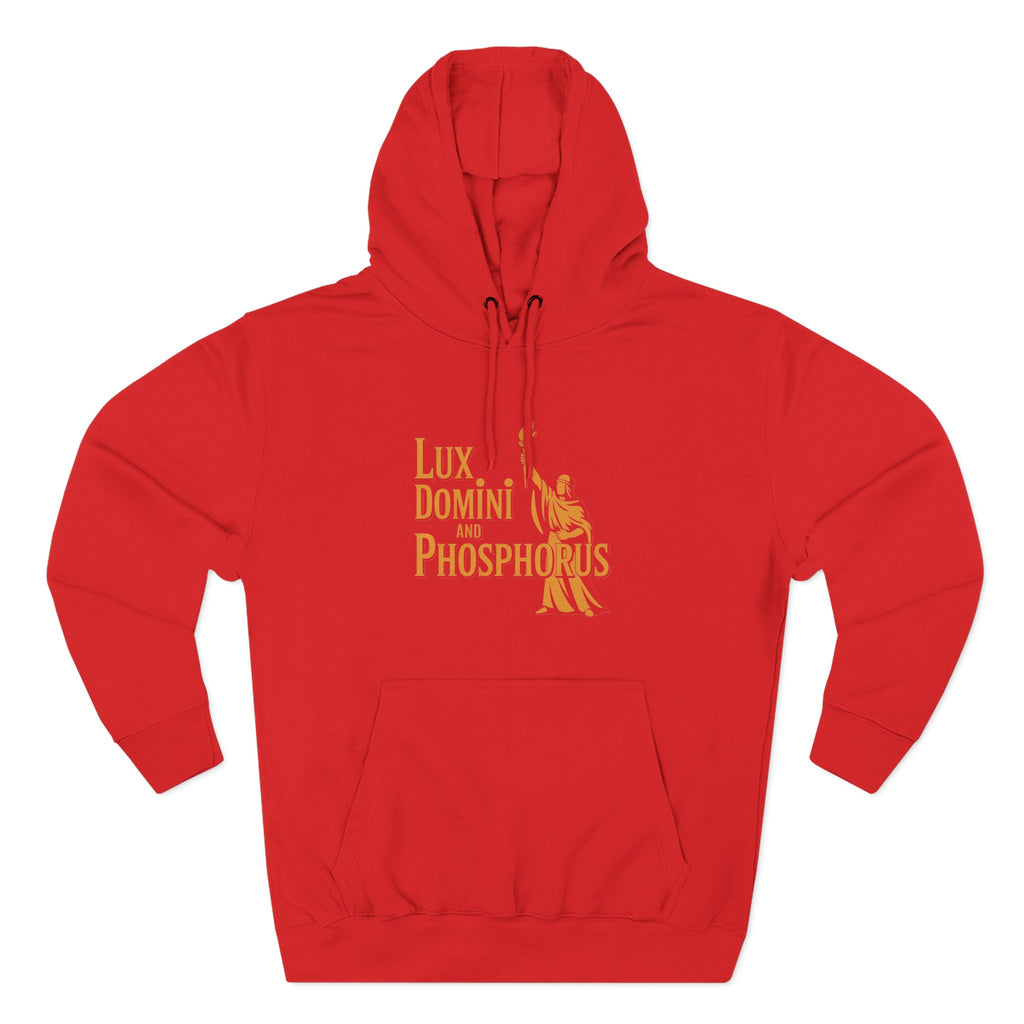Fleece Hoodie Lux Domini and Phosphorus Apparel Design