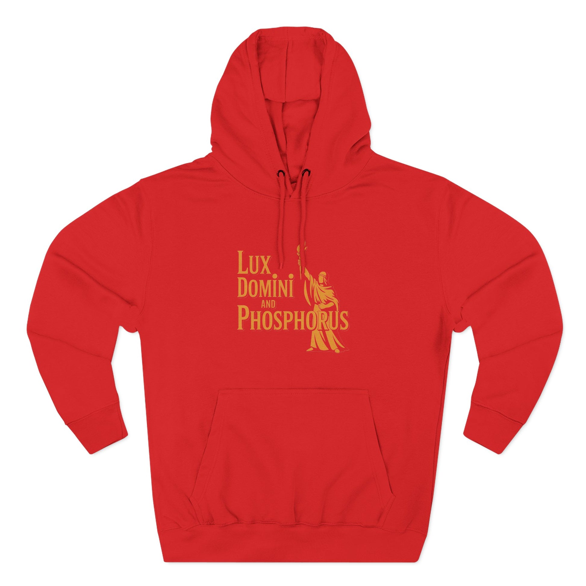 Fleece Hoodie Lux Domini and Phosphorus Apparel Design