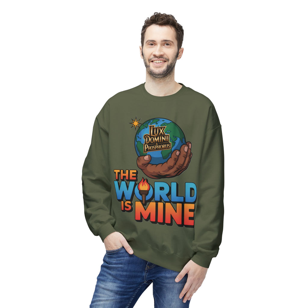 "The World Is Mine"  Design 2 Crewneck Sweatshirt