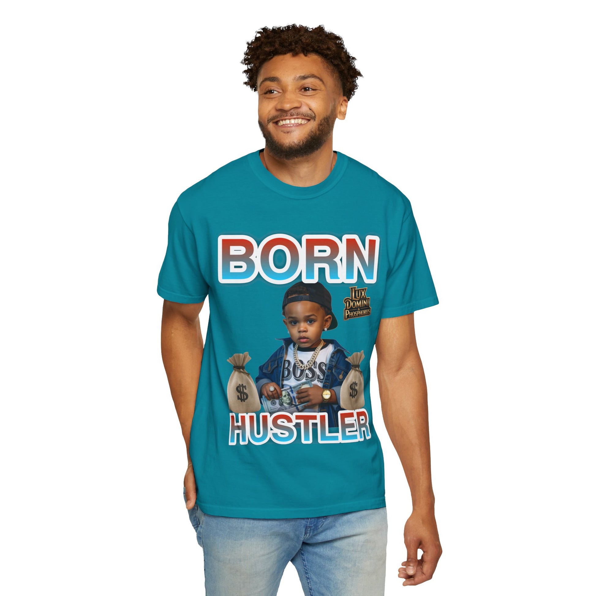 Garment-Dyed T-shirt BORN HUSTLER LD&P APPAREL