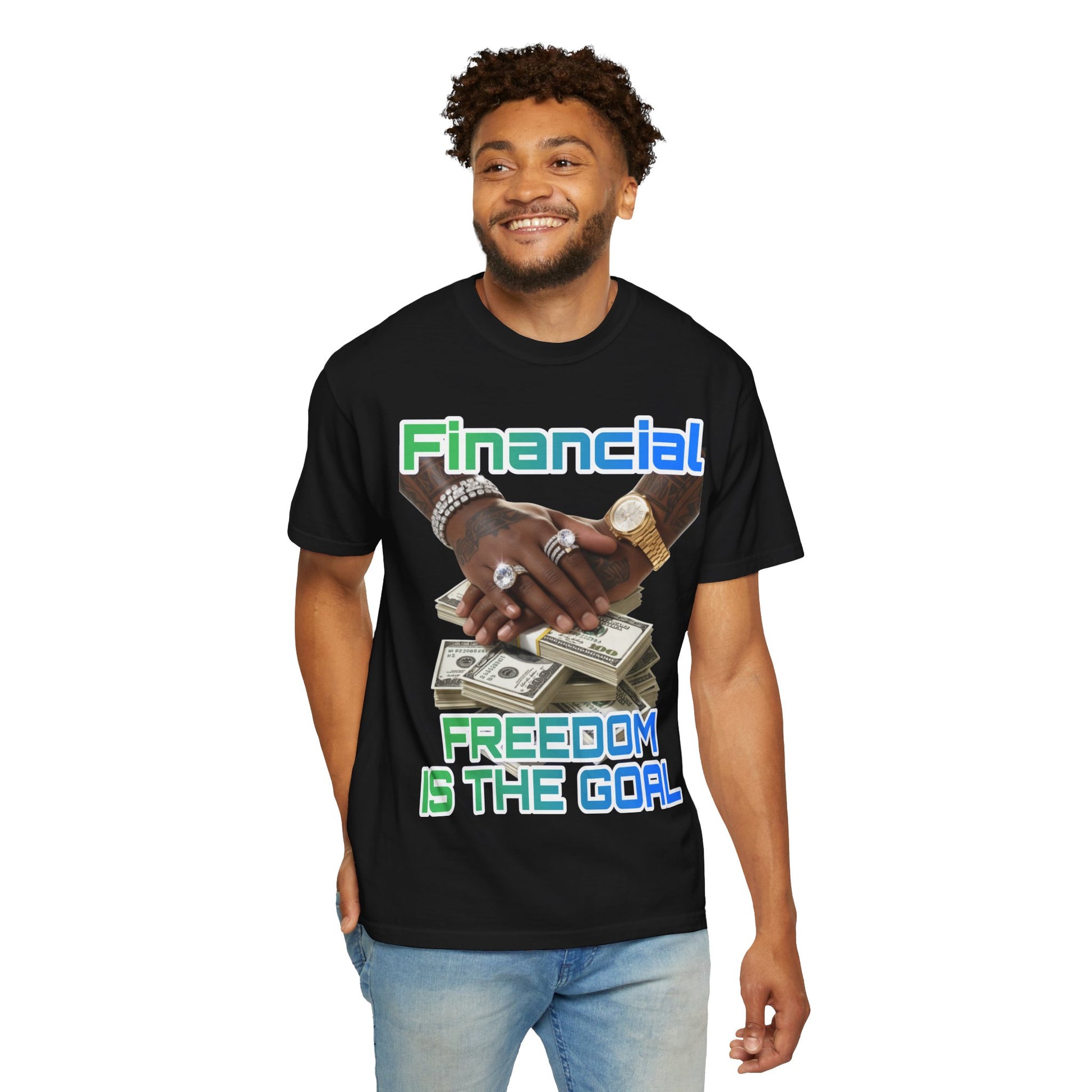 Financial Freedom Unisex T-shirt - 'Financial Freedom is The Goal' Design
