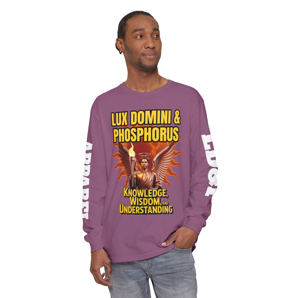 Long Sleeve T-Shirt LD&P Apparel Knowledge Wisdom Understanding Design