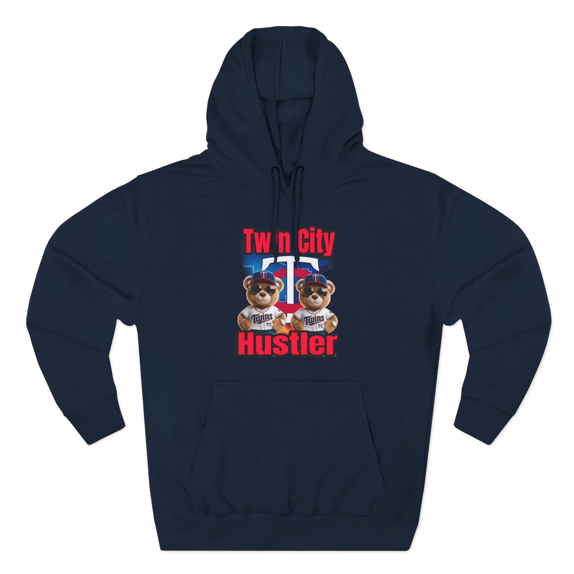 Fleece Hoodie Twin City HUSTLER Design