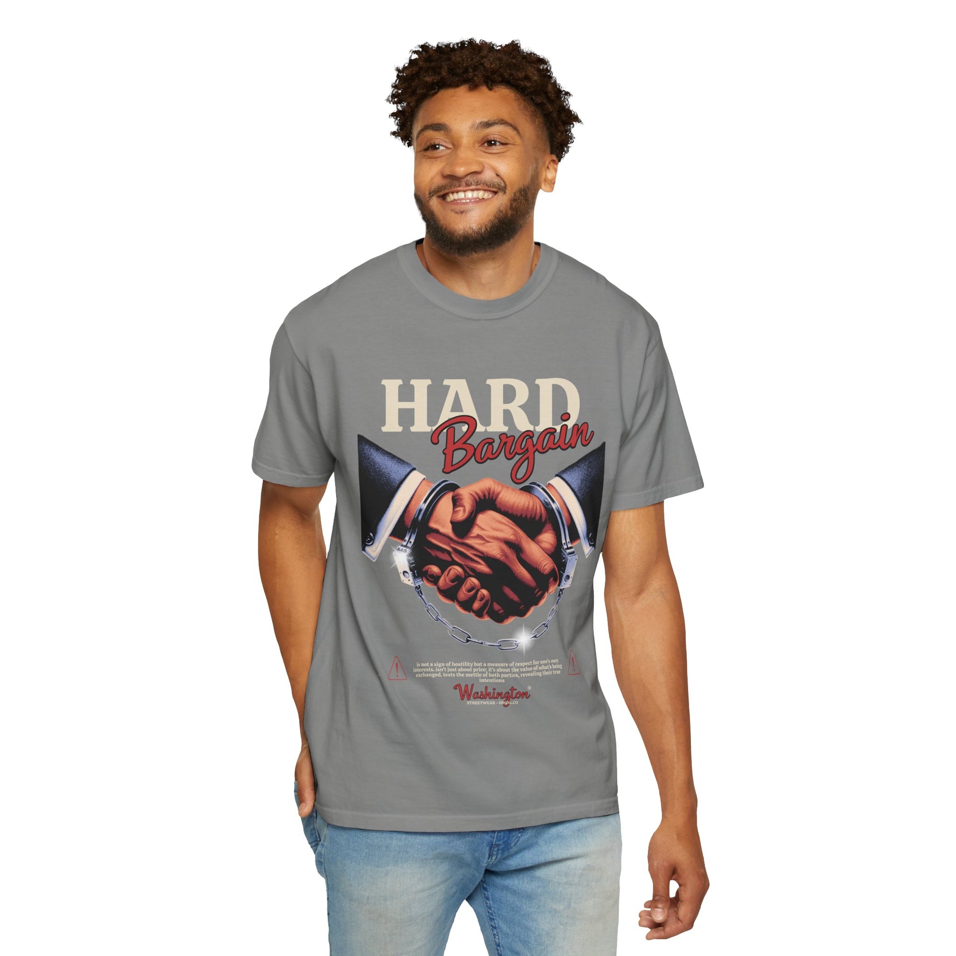 Garment-Dyed T-shirt Hard Bargain Graphic Tee