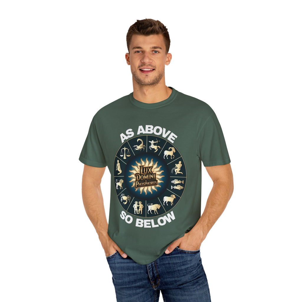 Zodiac Unisex T-Shirt - As above so below design