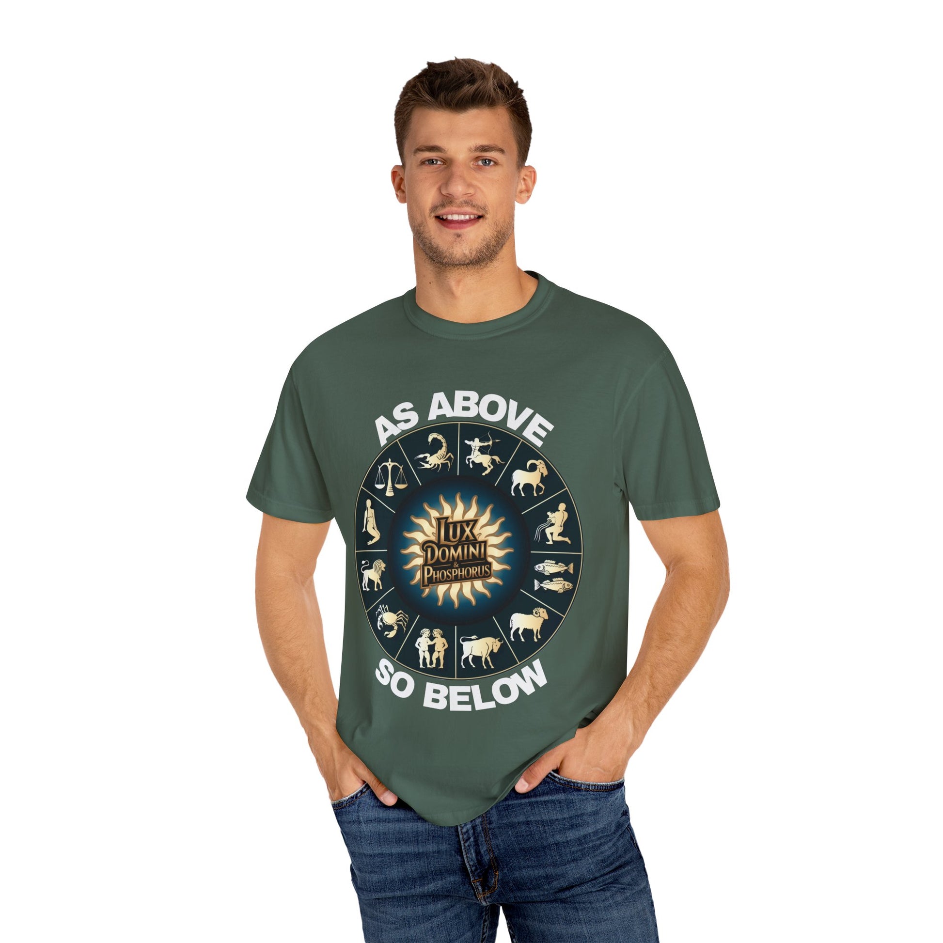Zodiac Unisex T-Shirt - As above so below design