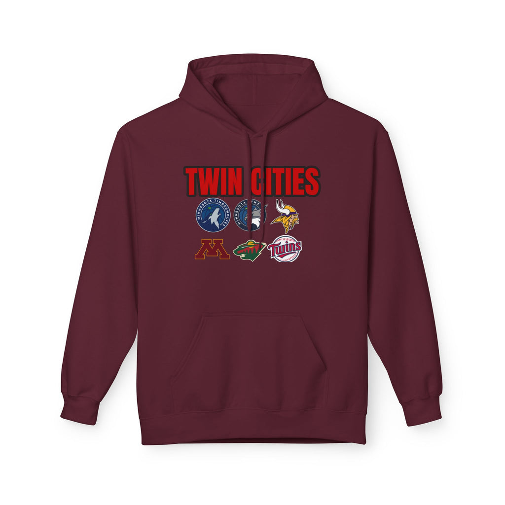 Fleece Hoodie Twin Cities Minneapolis St Paul Design