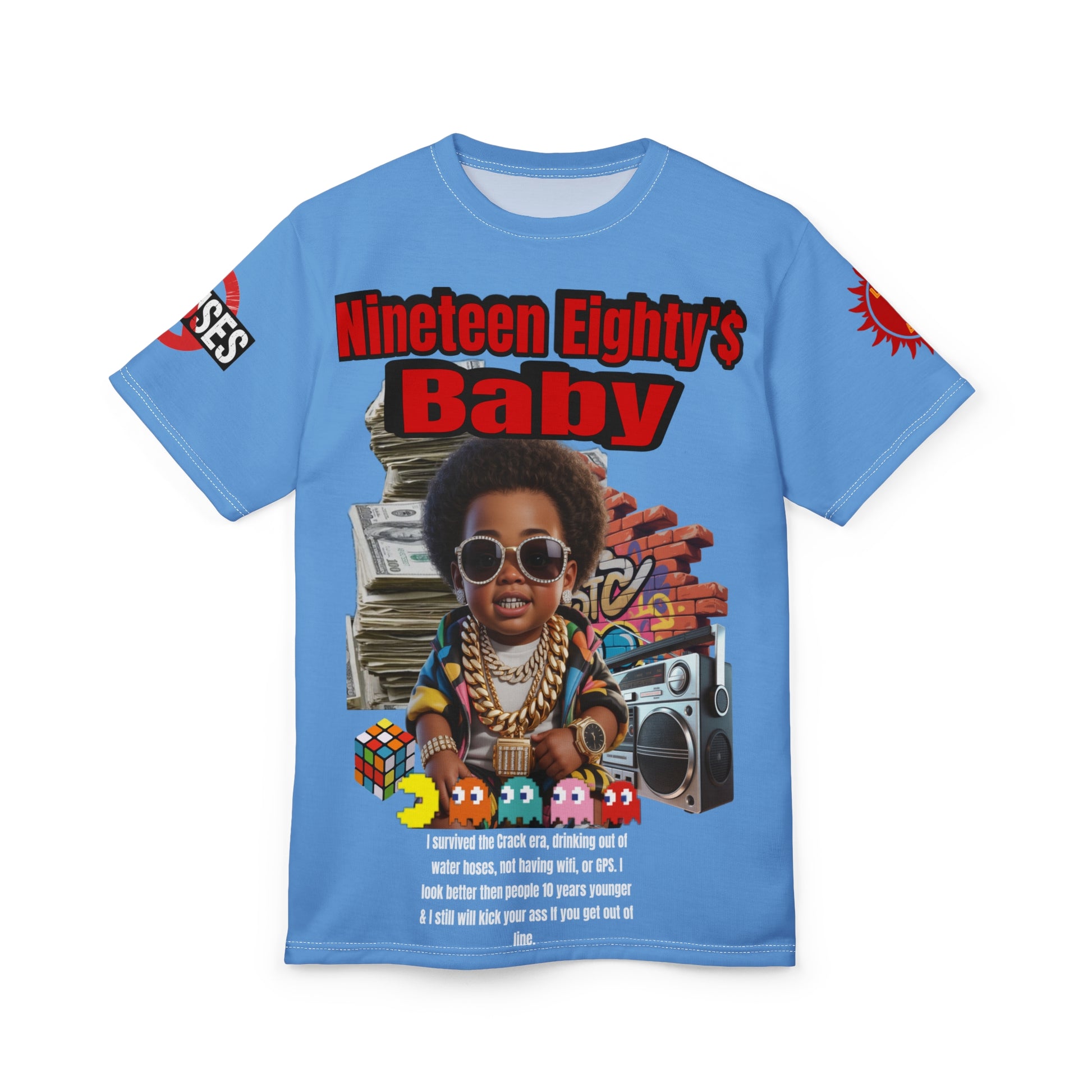 Nineteen Eighty's Baby Graphic Tee LD&P APPAREL Light Blue