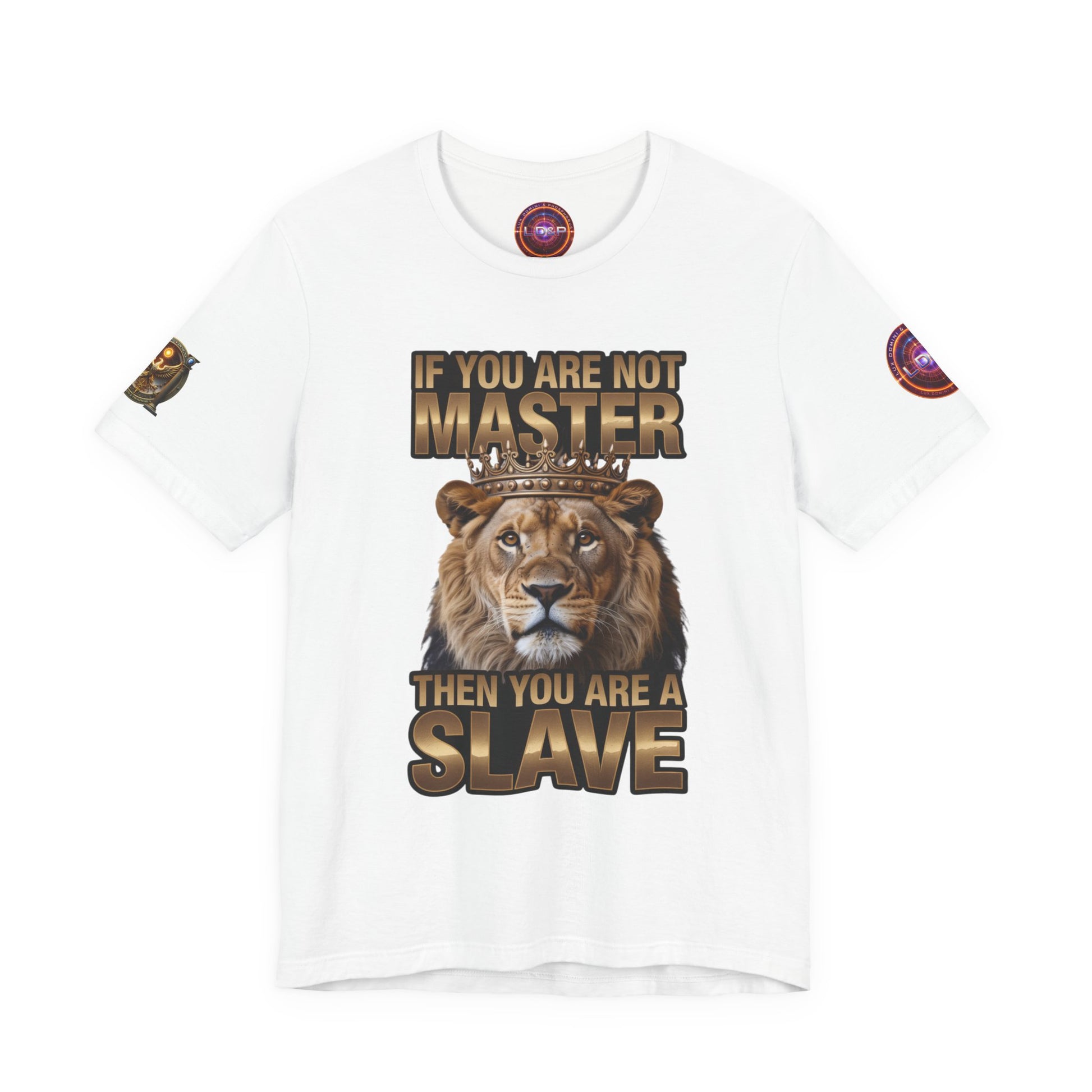 T-Shirt Master or slave LD&amp;P APPAREL Design Unisex Jersey Short Sleeve Tee