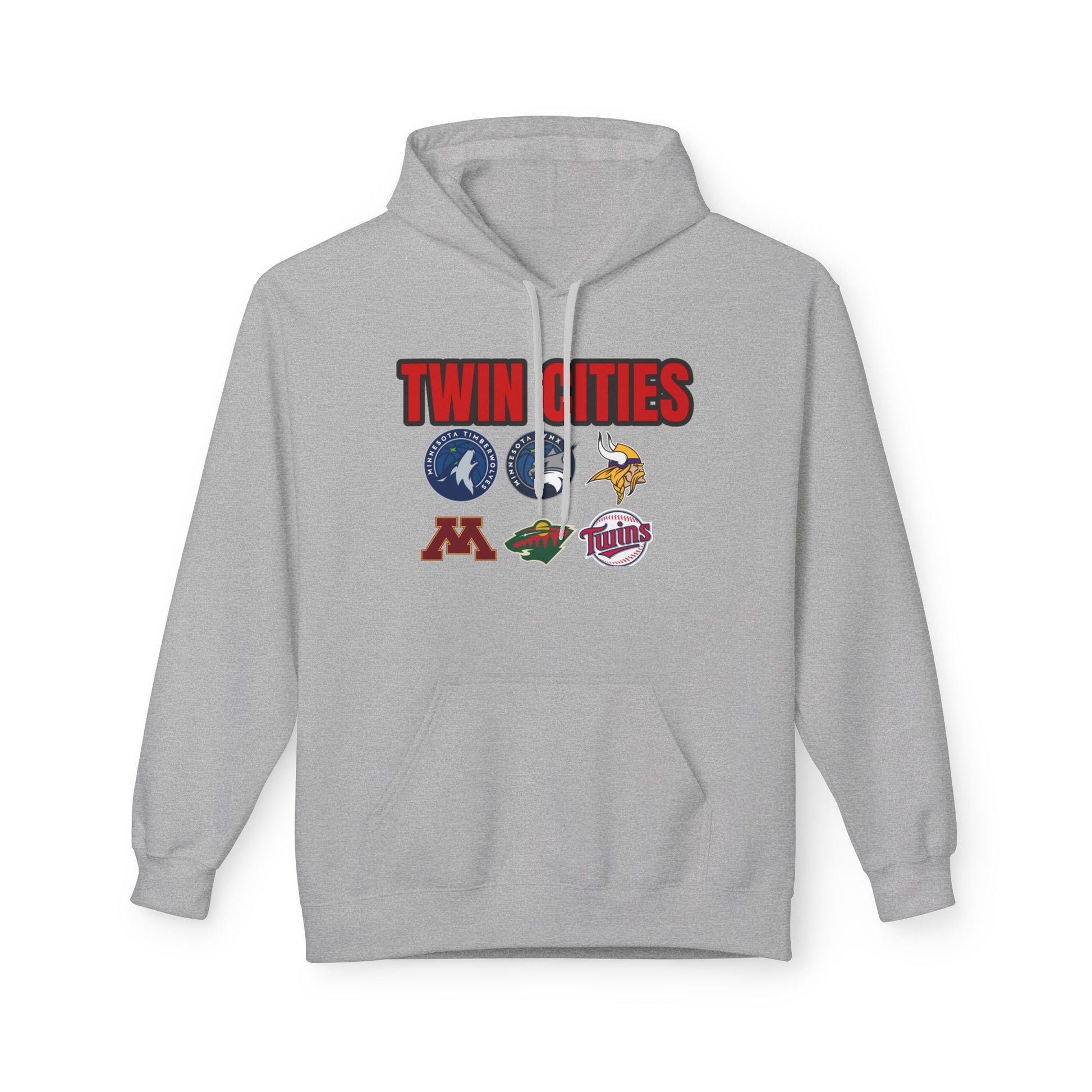 Fleece Hoodie Twin Cities Minneapolis St Paul Design