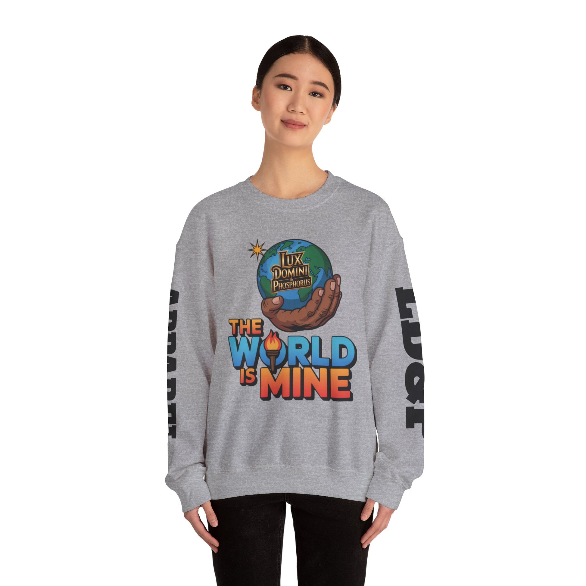 Graphic Sweatshirt - The World Is Mine LD&P APPAREL Design