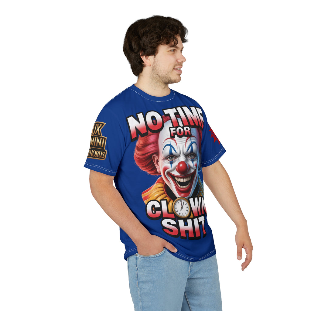 No Time For Clowns Unisex Tee Blue
