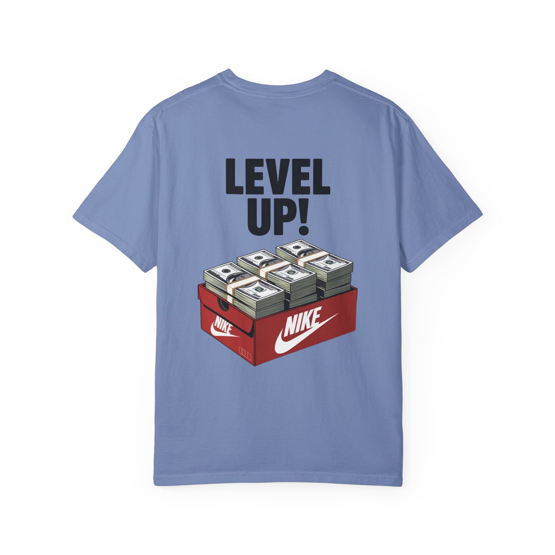 Garment-Dyed T-shirt Level Up Design