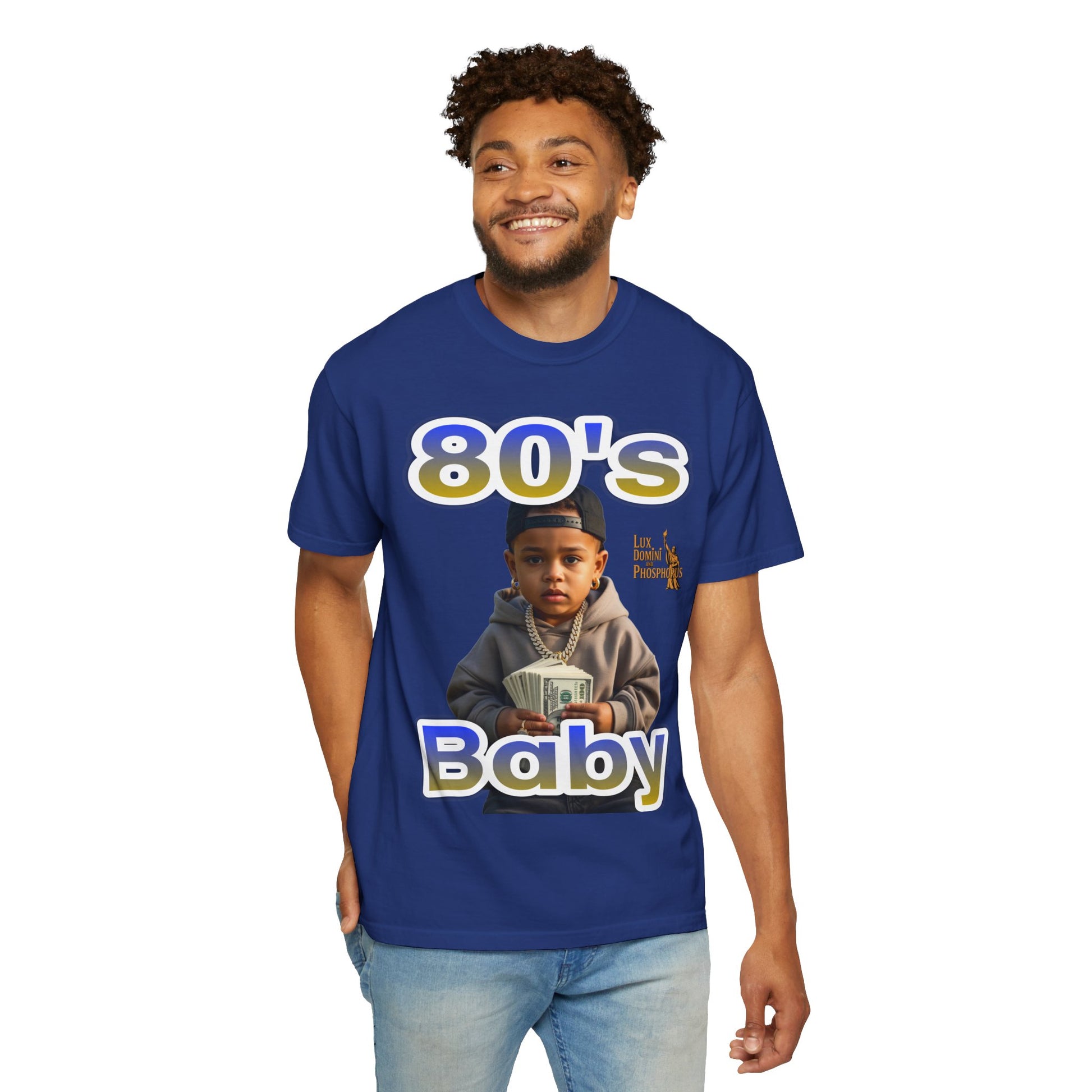 80s Baby Unisex Garment-Dyed T-shirt - LD&P APPAREL