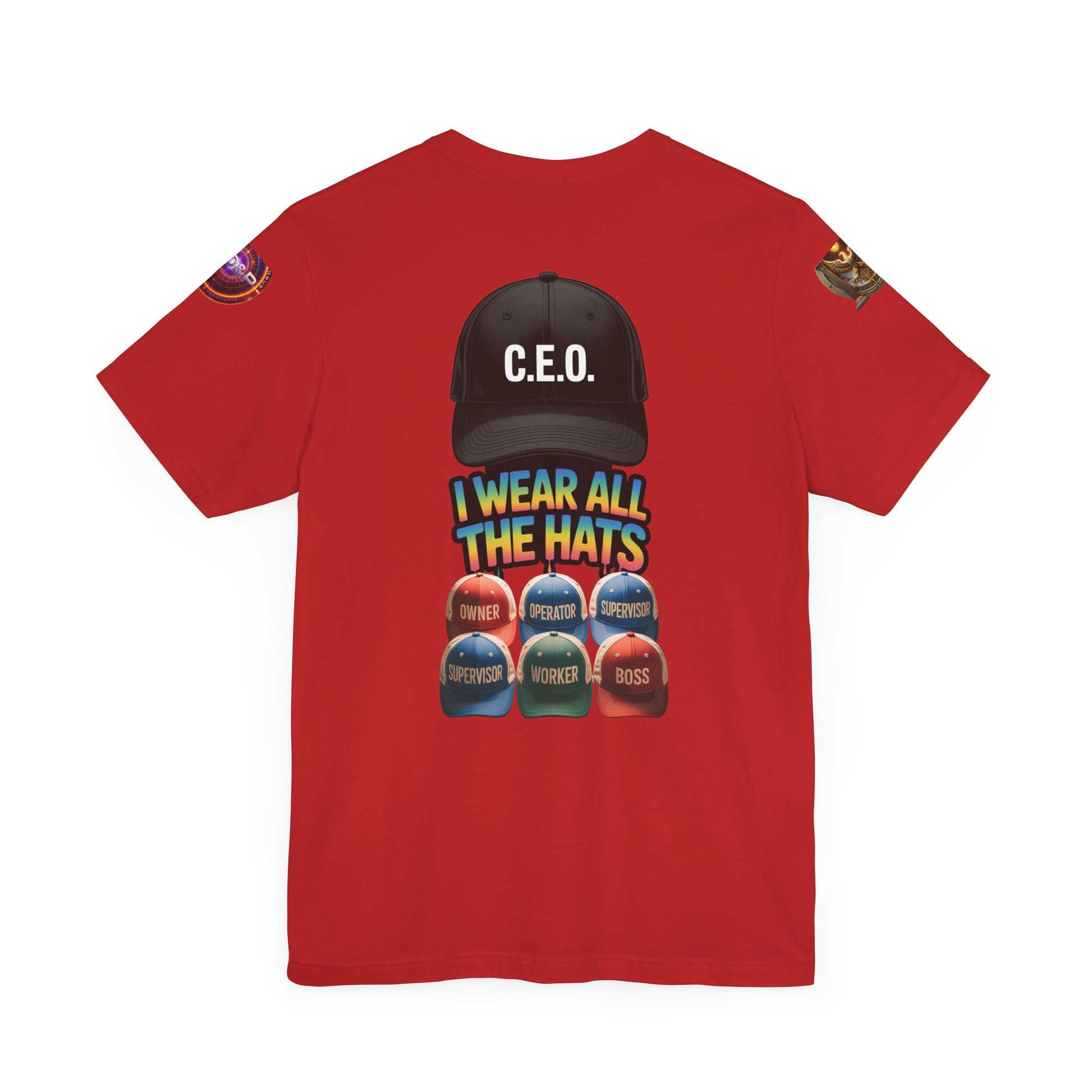 Entrepreneur Hat Unisex Tee - I Wear All The Hats Design