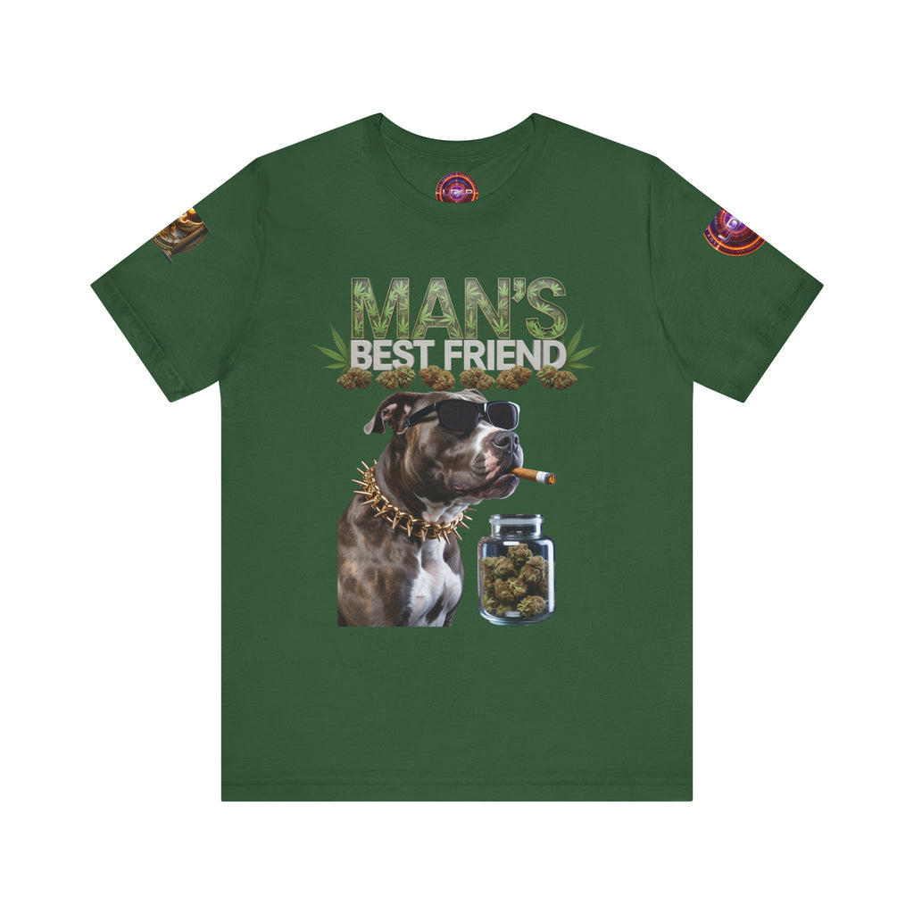 Unisex Tee Man's Best Friend Weed Design Shirt