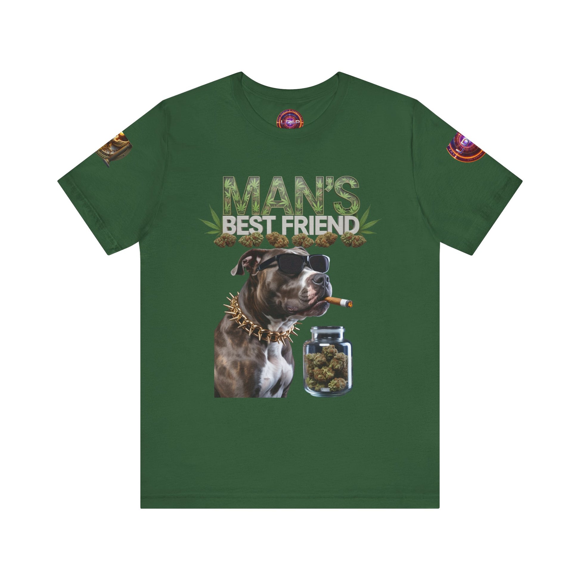 Unisex Tee Man's Best Friend Weed Design Shirt